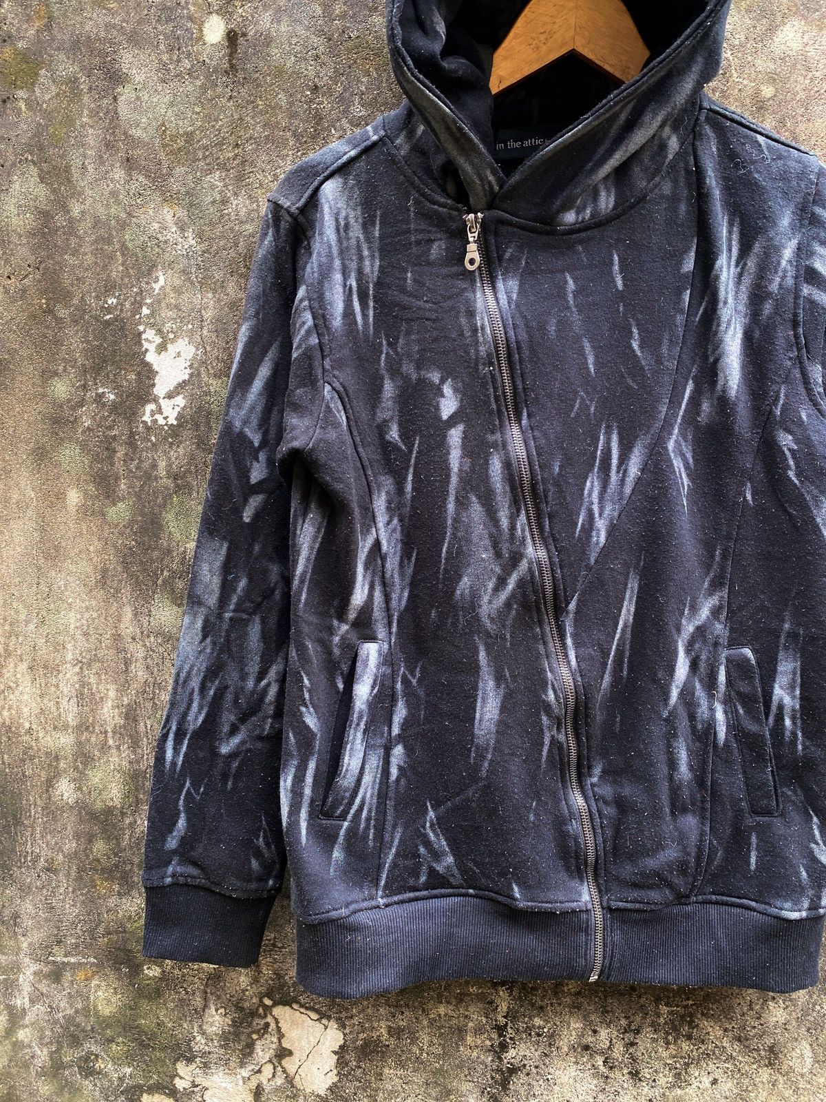 If Six Was Nine × In The Attic × Le Grande Bleu (L.G.B.) In The Attic Asymmetrical Rick Owens style zip hoodie Size US M / EU 48-50 / 2 - 2 Thumbnail