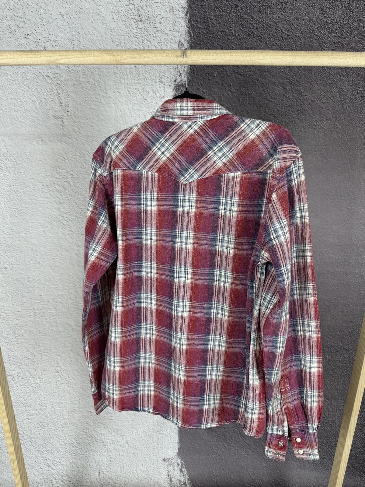 Flannel Gembony Japanese style red flannel vintage checkered shirt Size US L / EU 52-54 / 3 - 12 Thumbnail