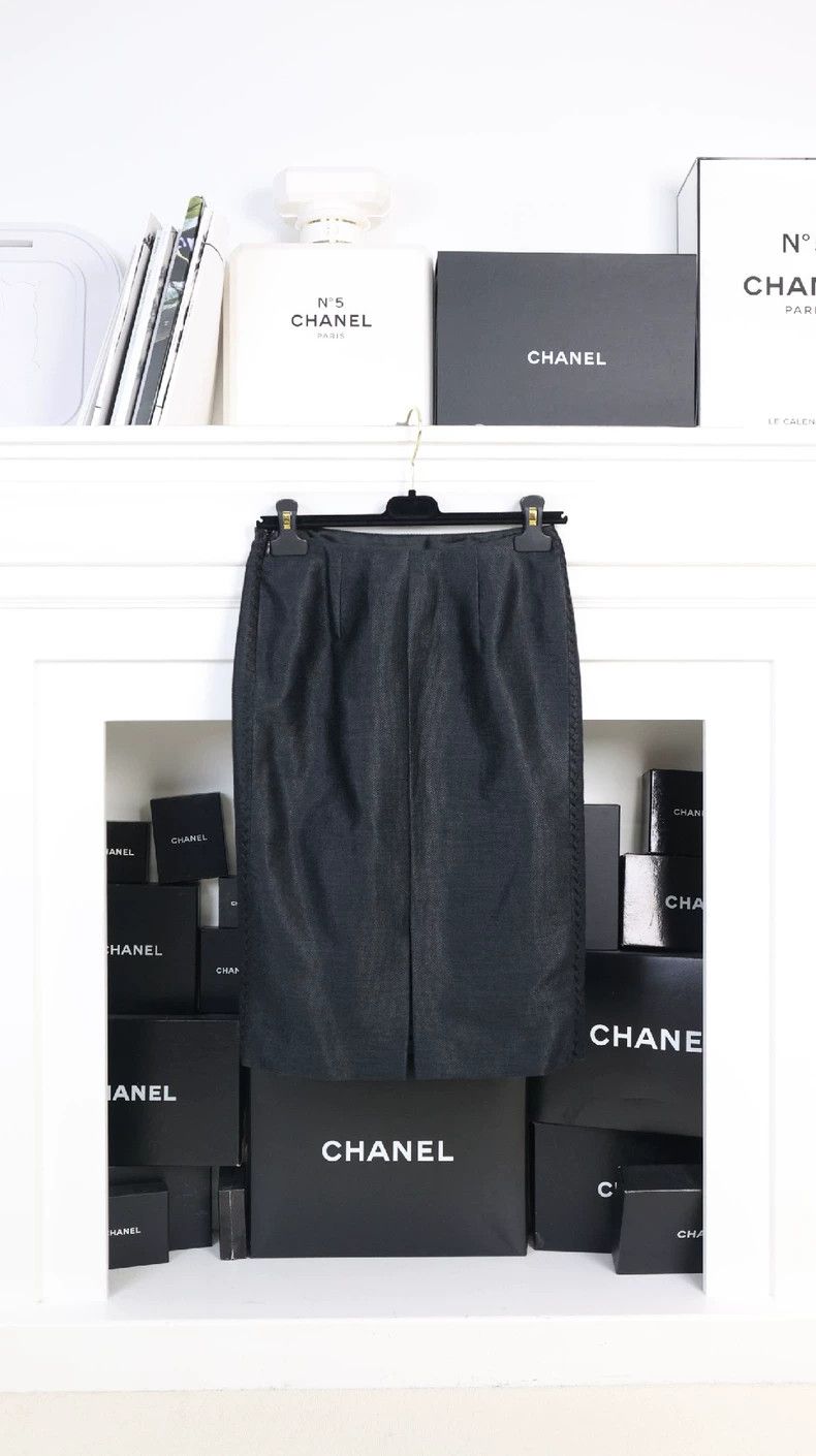 Versace Versace Linen two-pocket suit skirt set Size S / US 4 / IT 40 - 6 Thumbnail