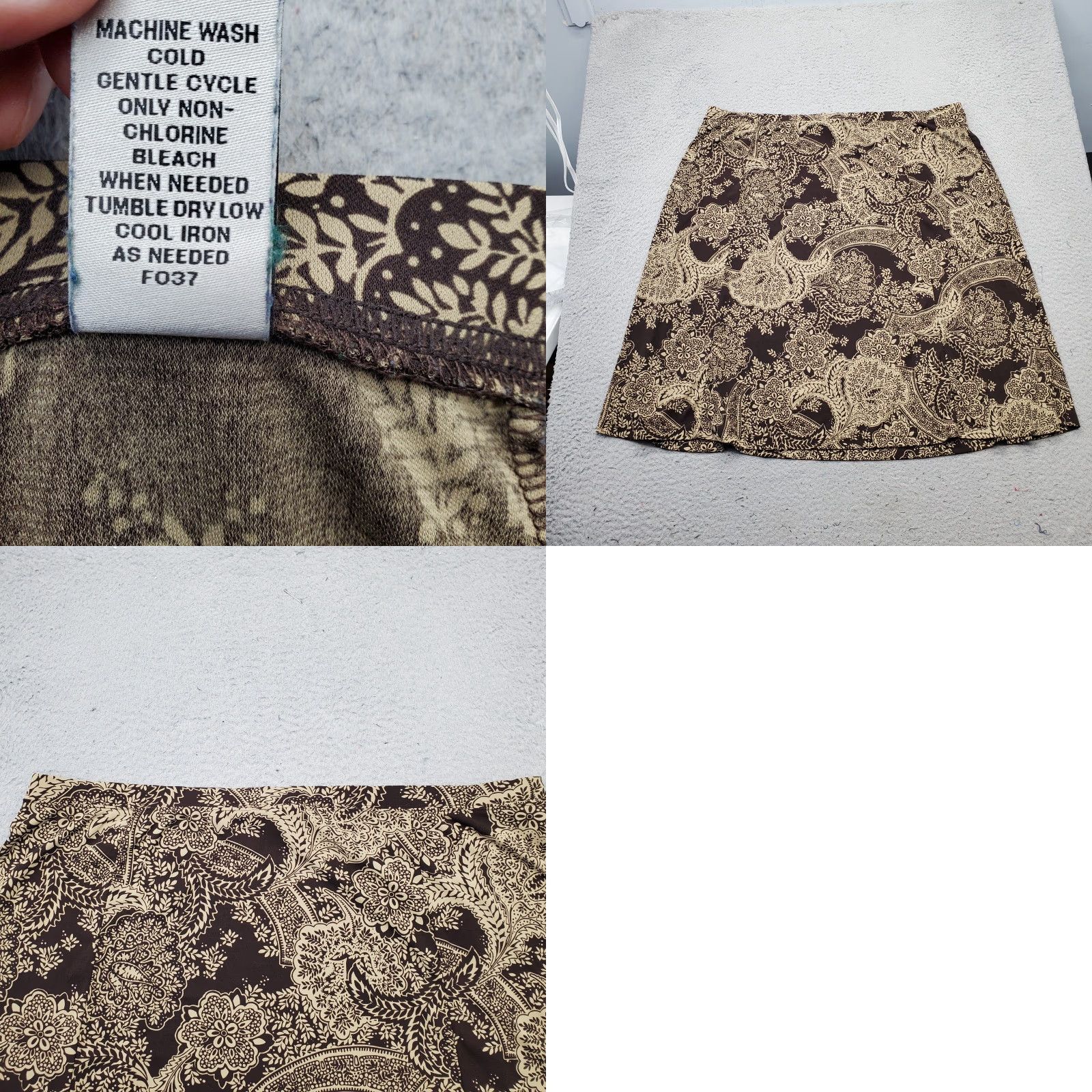 Avenue Avenue Womens Skirt 22 Multicolor Floral A-Line High Waist Pull On Short - Size 22 Womens Mode Size 40" / US 18 - 8 Thumbnail