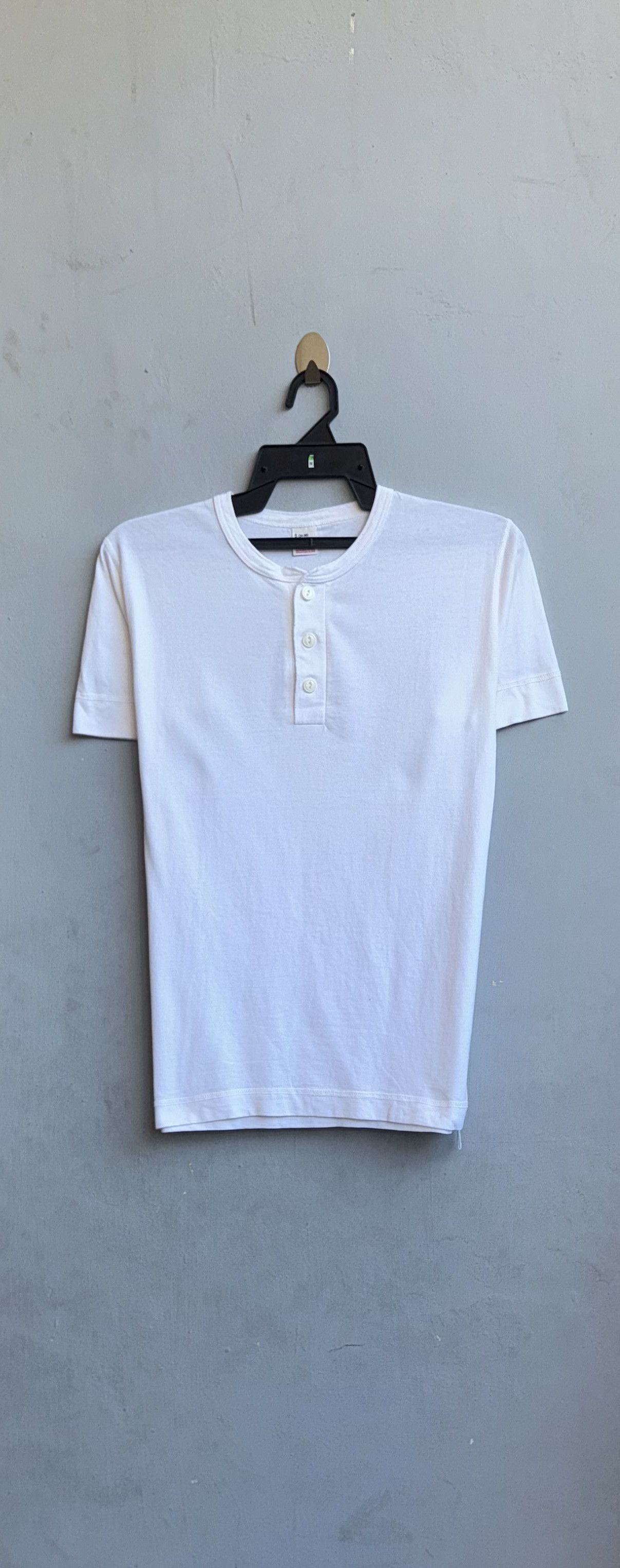 Vintage Healthknit Plain Half Buttoned Vintage Shirt Size US S / EU 44-46 / 1 - 1 Thumbnail