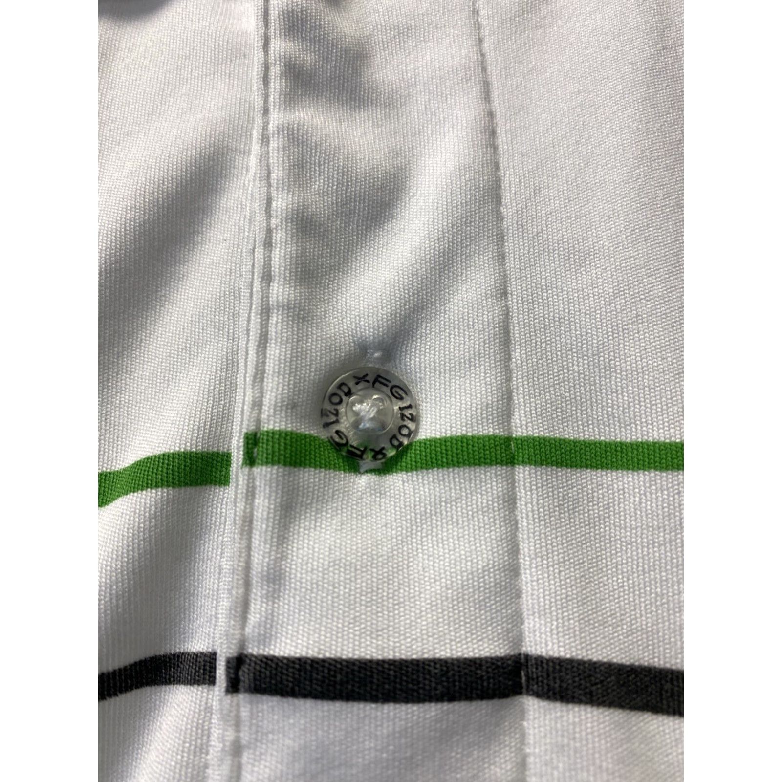 Izod IZOD Polo Shirt Mens S White Blue Striped Collared Golf Short Sleeve /42-69 Size US S / EU 44-46 / 1 - 3 Thumbnail