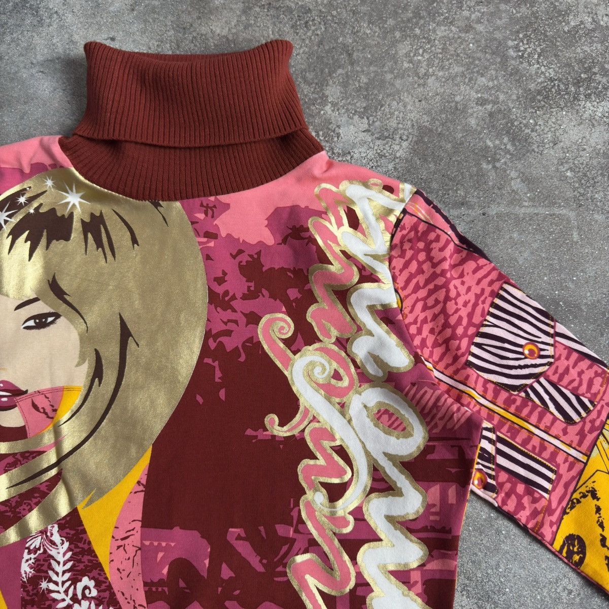 Custo Barcelona × Japanese Brand Custo Barcelona Long Sleeve Top (Jean Paul Gaultier style) Size M / US 6-8 / IT 42-44 - 5 Thumbnail