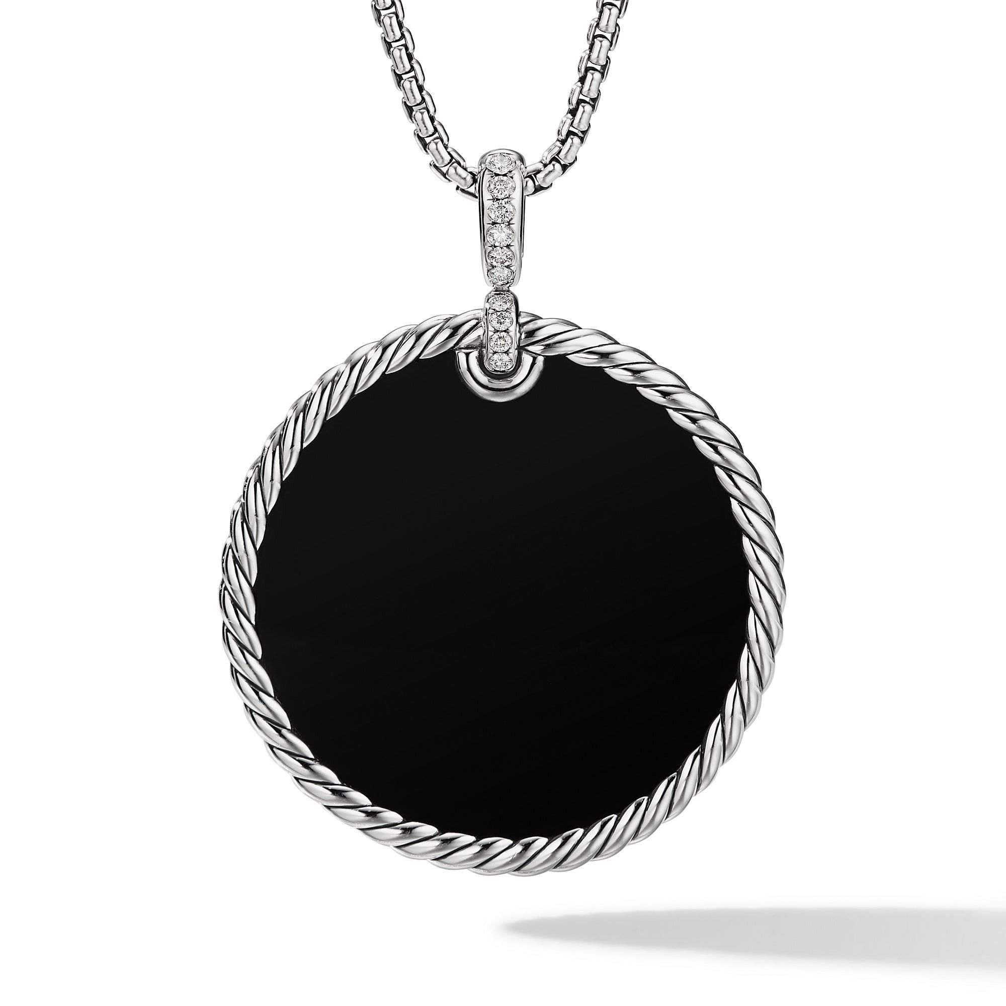 David Yurman o1w1db10325 Size:OS/ DY Elements Reversible Disc in Silver Size ONE SIZE - 1 Thumbnail