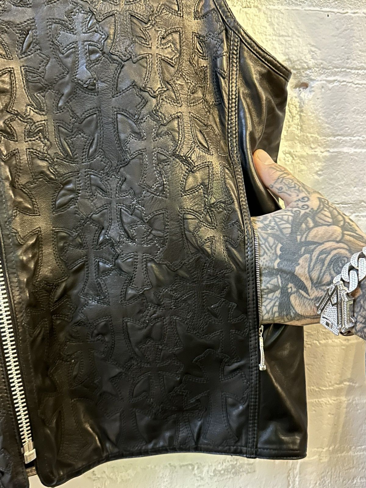 Chrome Hearts CHROME HEARTS RICHARD STARK FLOODED PATCH VEST Size US XL / EU 56 / 4 - 8 Thumbnail