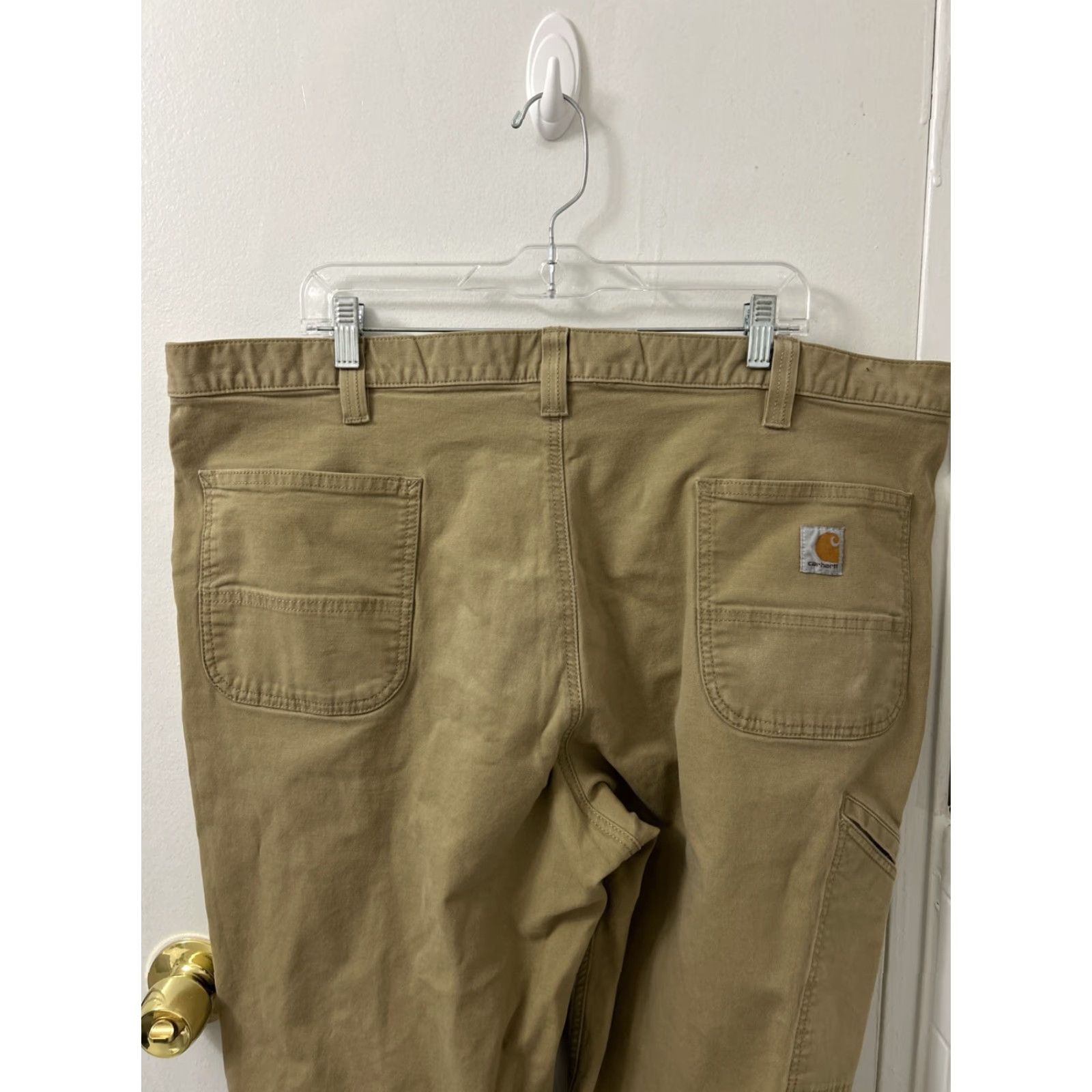 Carhartt VINTAGE Carhartt Work Pants 44x30 Brown Relax Fit Straight Rugged Flex 102291-253 Mens Size US 44 / EU 60 - 7 Thumbnail
