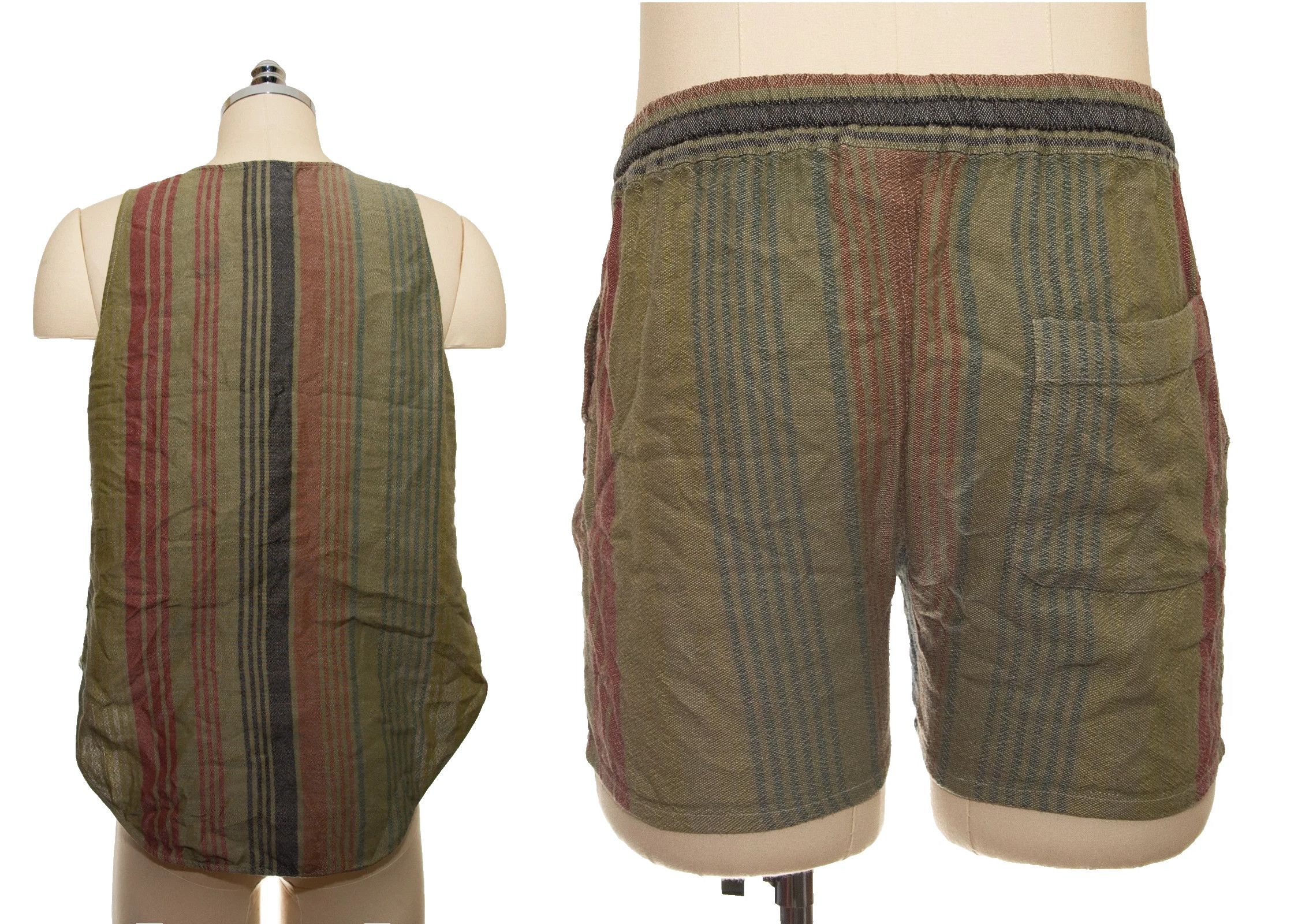 Other Textured Star Green Shirt+Shorts Size US 32 / EU 48 - 2 Thumbnail
