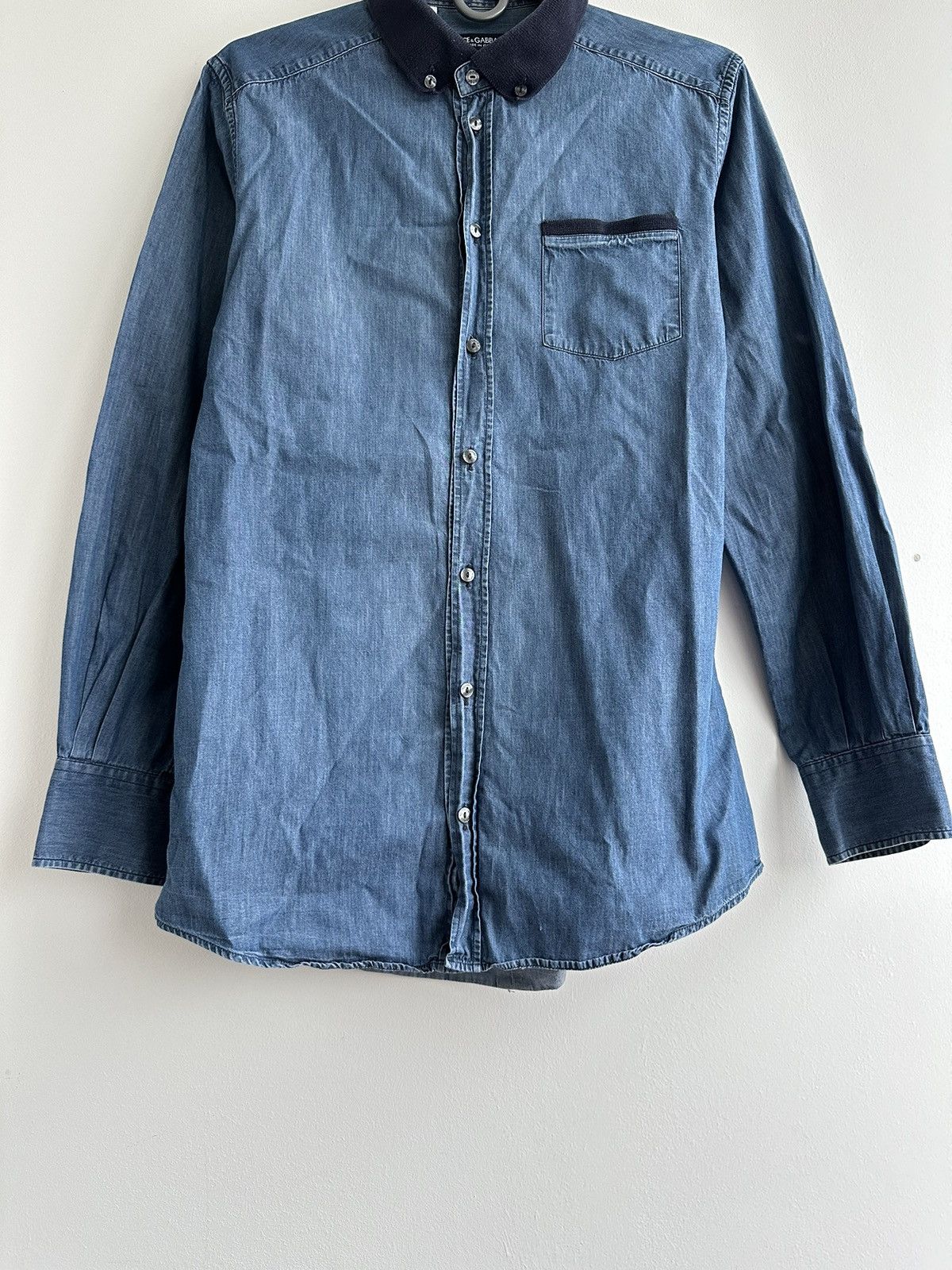 Dolce & Gabbana Dolce & Gabbana Gold Long Sleeve Shirt Button Up Size 40 Size US M / EU 48-50 / 2 - 3 Thumbnail