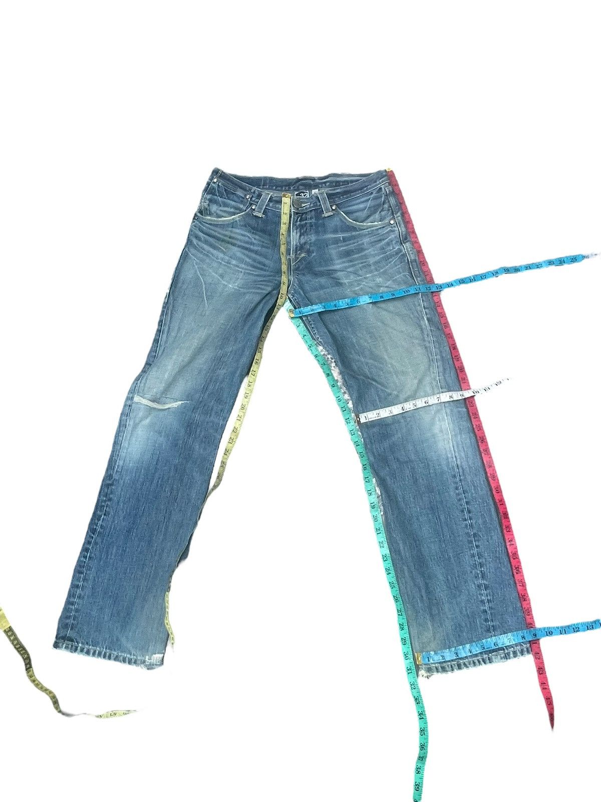 Levi's × Vintage Vintage Levis Engineered Distresed Denim Size US 33 - 15 Thumbnail