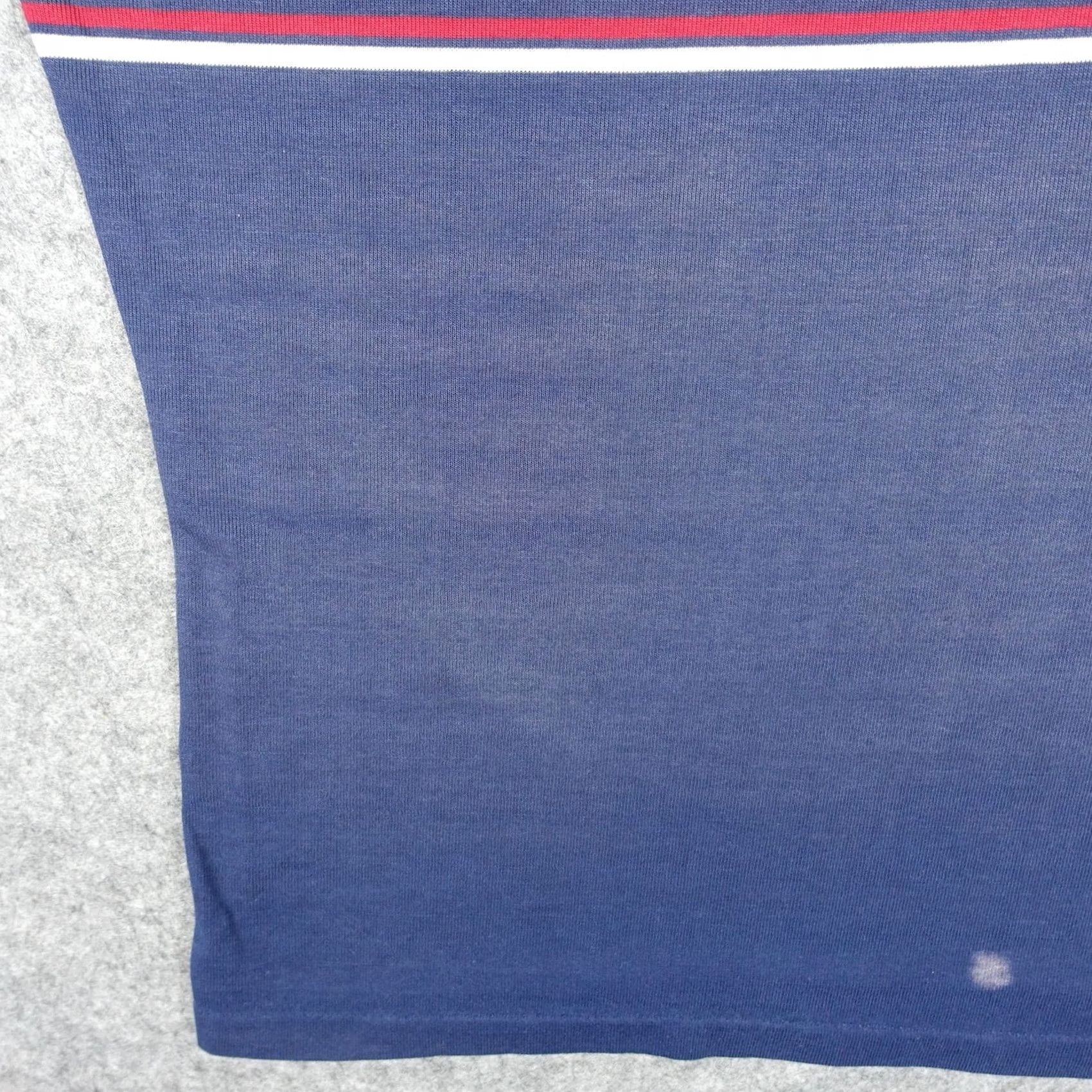 Jantzen VINTAGE Jantzen Polo Shirt Mens S Blue Striped Knit Short Sleeve 80s Preppy Golf Shirt Size US S / EU 44-46 / 1 - 7 Thumbnail