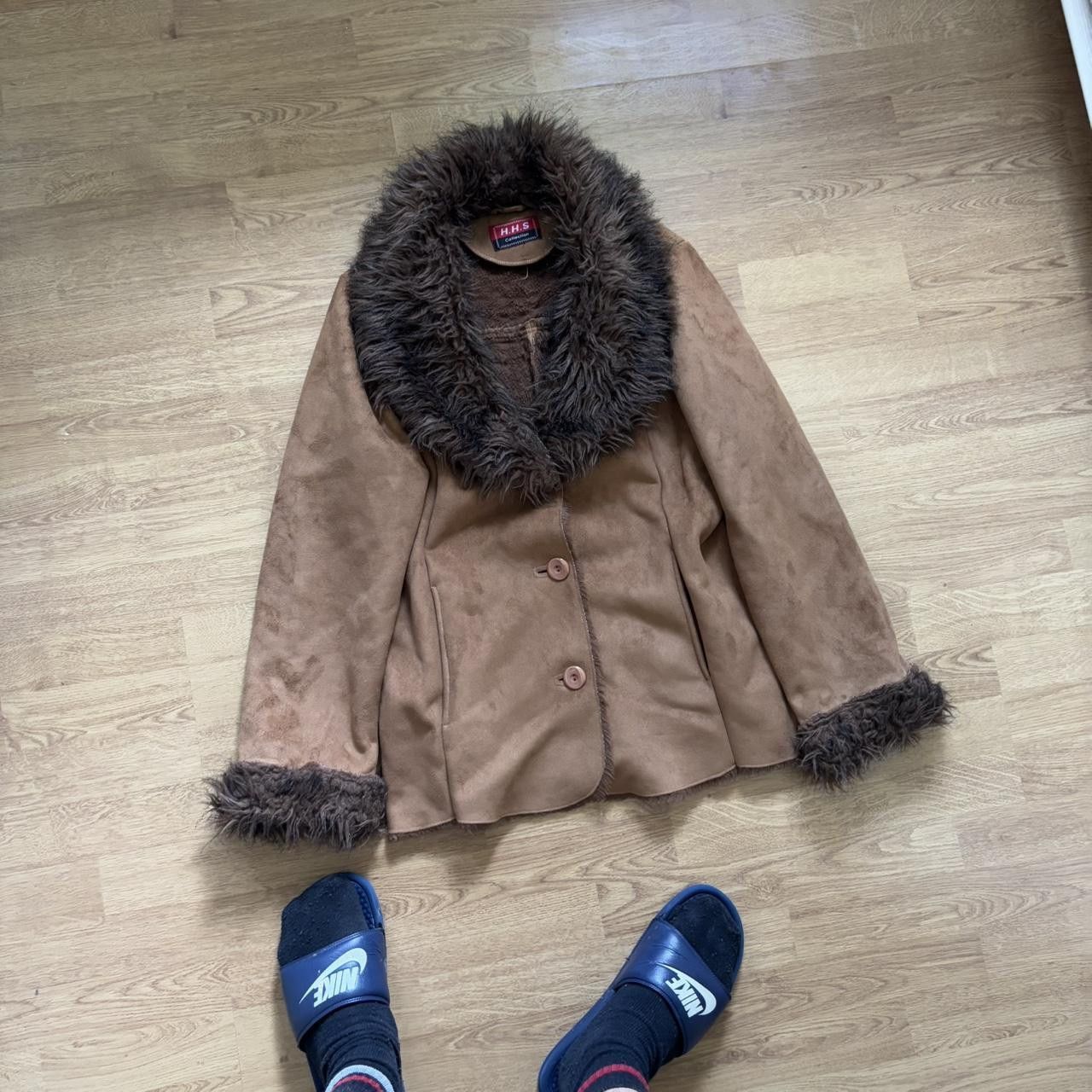 Japanese Brand × Vintage Vintage y2k 90s faux fur jacket Size M / US 6-8 / IT 42-44 - 2 Thumbnail