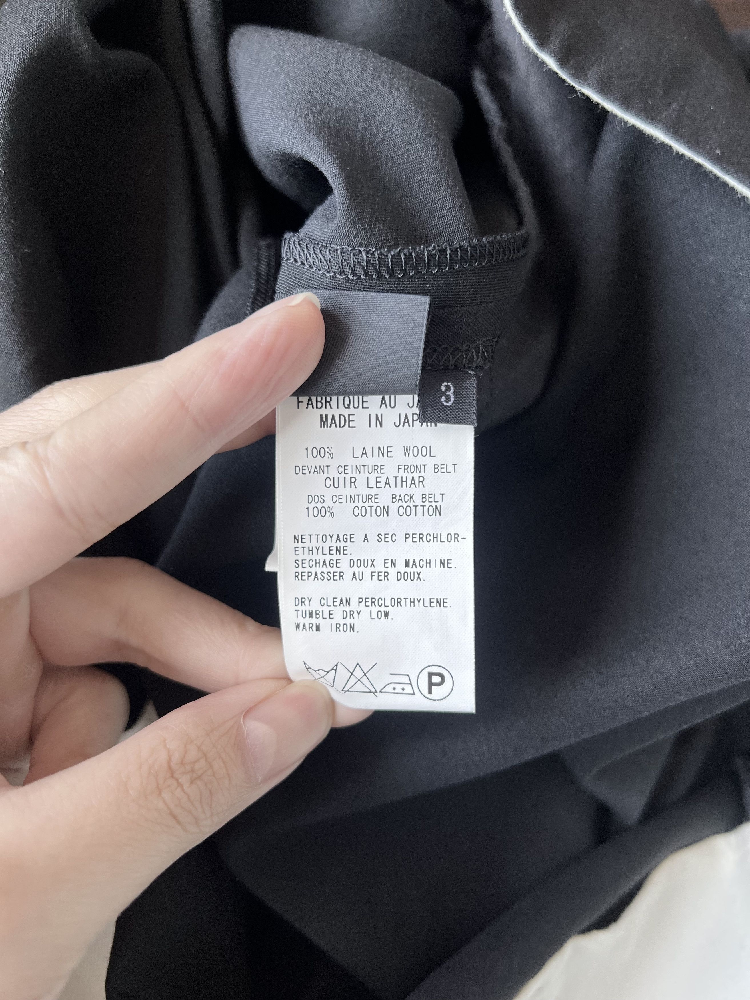 Yohji Yamamoto Y's Yohji Yamamoto W/Gabardine Asymmetry Balloons Wide Skirt Size 28" / US 6 / IT 42 - 15 Thumbnail