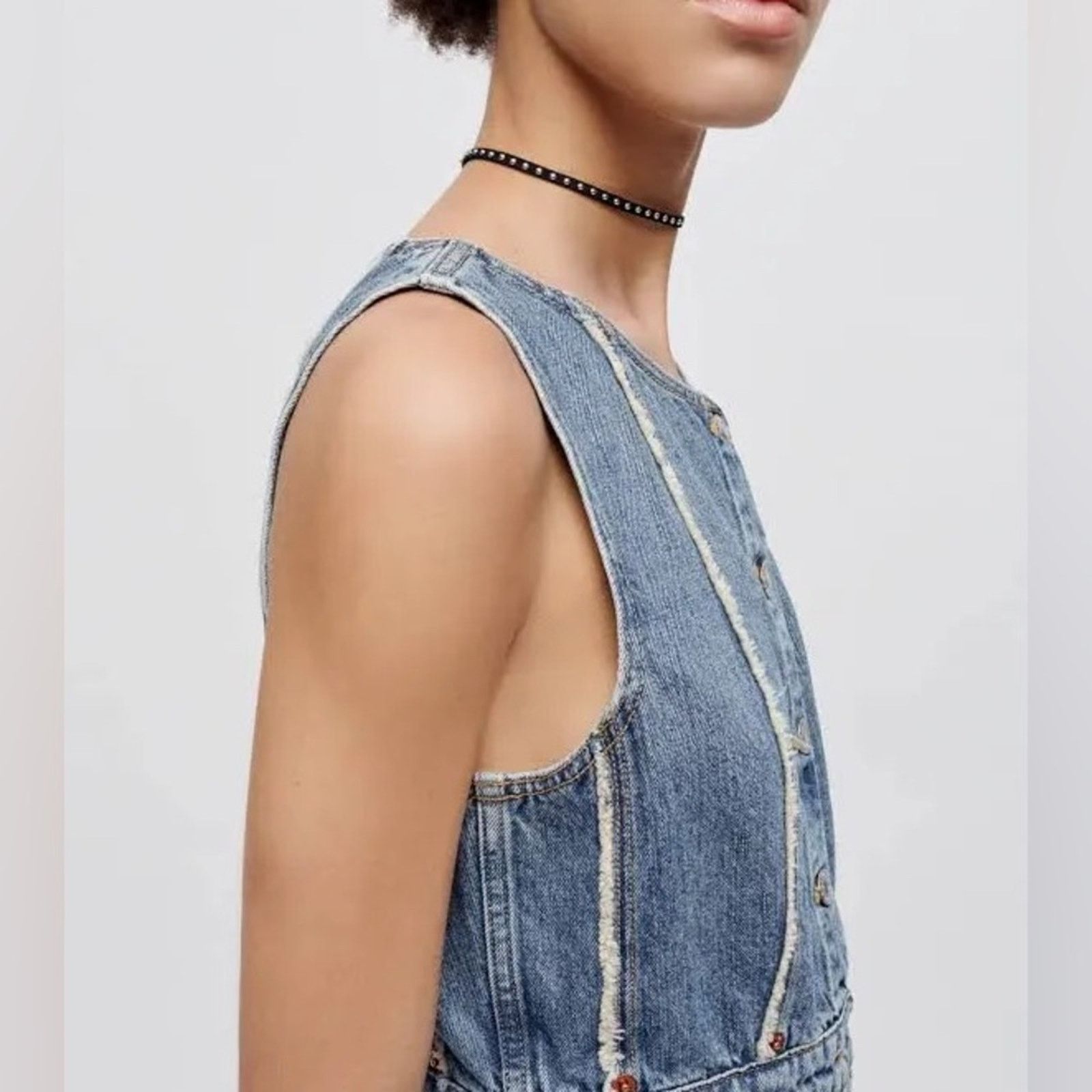 New Re/Done Fray Denim Dress - Small - $425