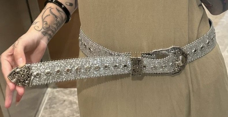 Designer × Japanese Brand Vintage punk rock unisex star studded rivet western belt Size ONE SIZE - 3 Thumbnail