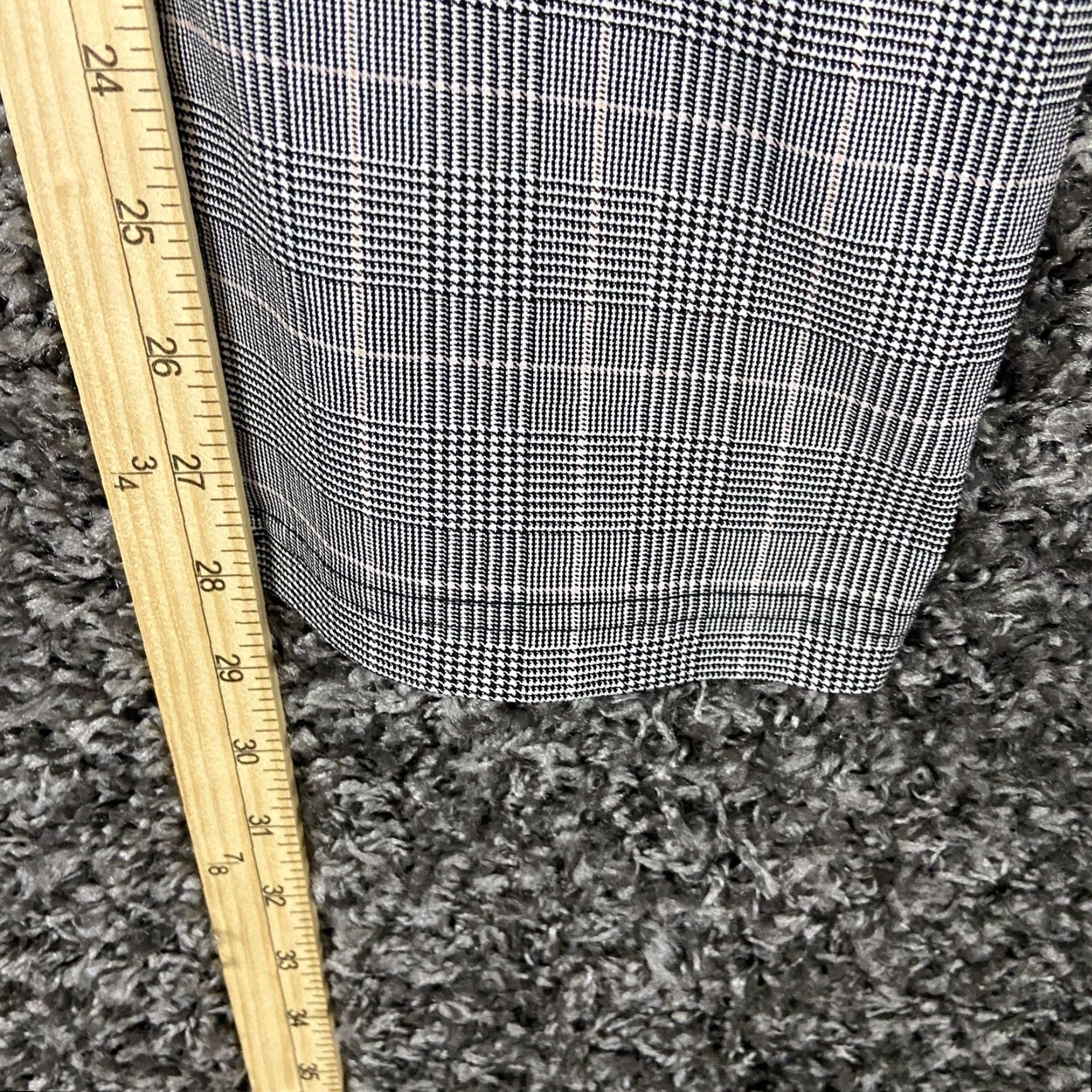 Calvin Klein Calvin Klein Pants Women Gray Plaid Skinny Dress Pants 16 Size 38" / US 16 / IT 52 - 7 Thumbnail