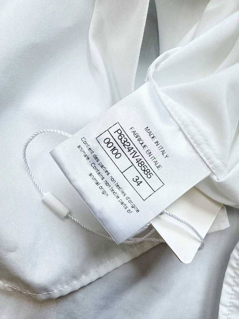 Chanel Chanel White Bow Tie Collar Shirt Size M / US 6-8 / IT 42-44 - 5 Thumbnail