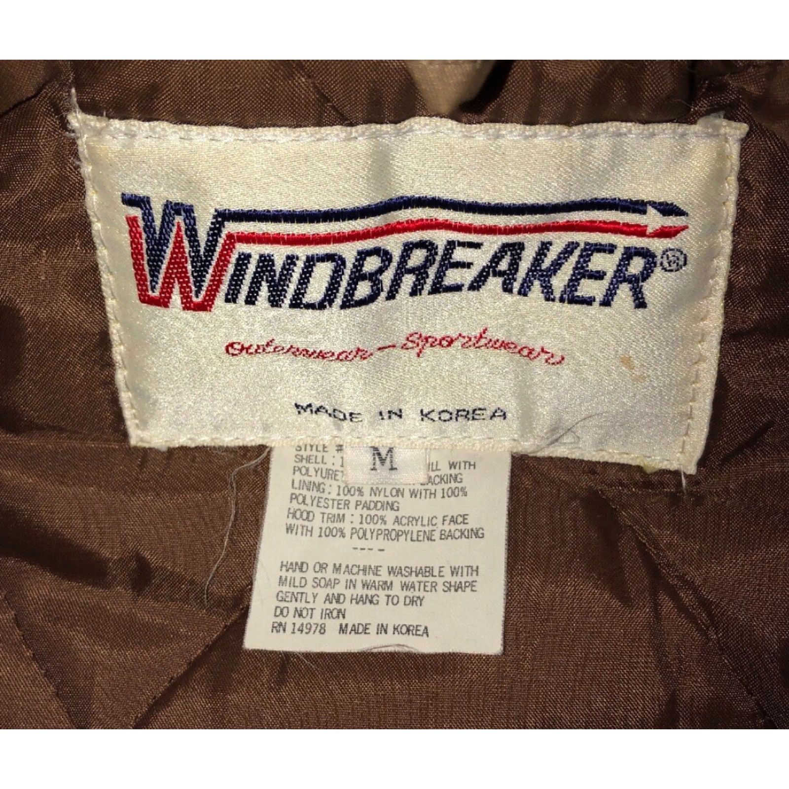 Vintage VINTAGE Windbreaker Jacket Mens Quilted Warm Full Zip Hooded Size M Brown Waterproof Water Resistant Casual Nylon Hooded Full Zip Jacket Size US M / EU 48-50 / 2 - 5 Thumbnail