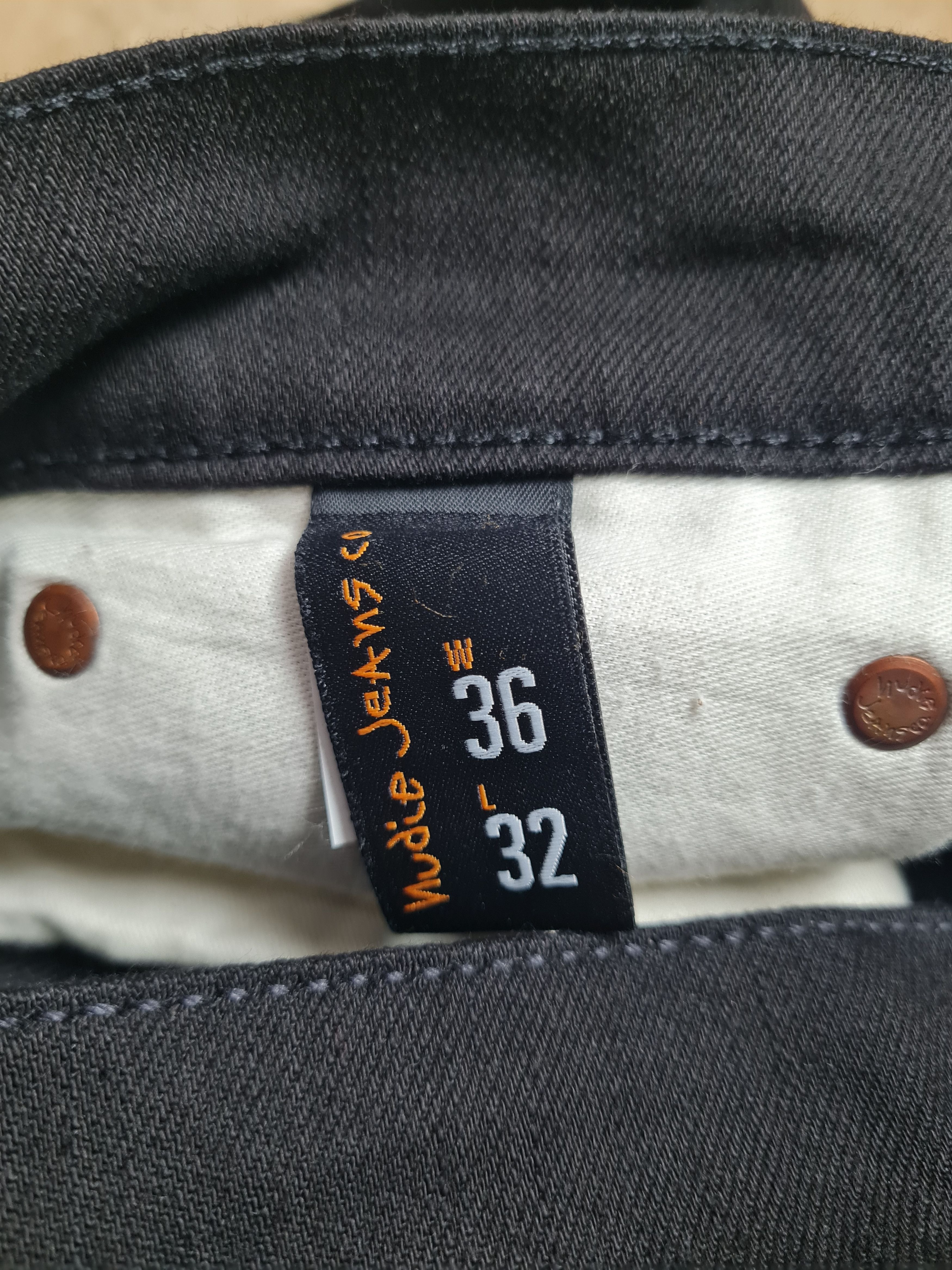 Nudie Jeans Vintage Denim Nudie Jeans Brute Knut Dry Cold Black 36/32 Size US 36 / EU 52 - 18 Thumbnail