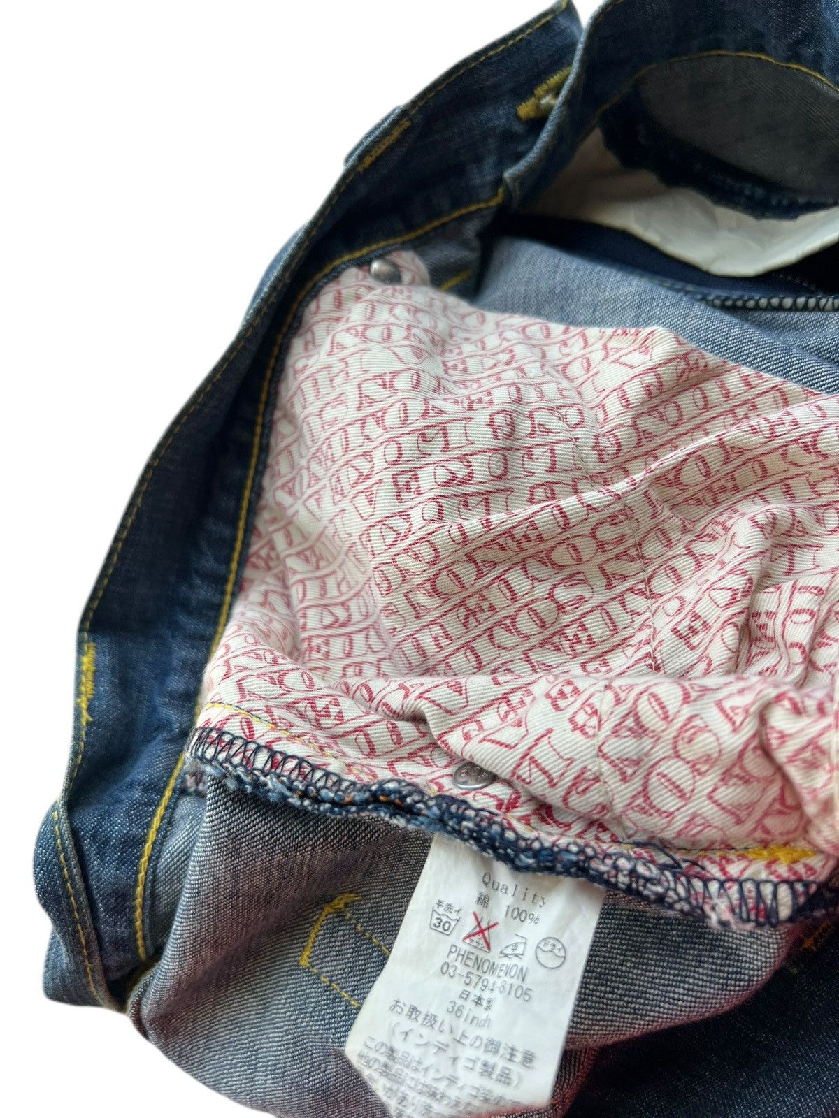 Japanese Brand × PHENOMENON Japan Brand Phenomenon Paisley Design Baggy Loose Jeans Size US 38 / EU 54 - 24 Thumbnail