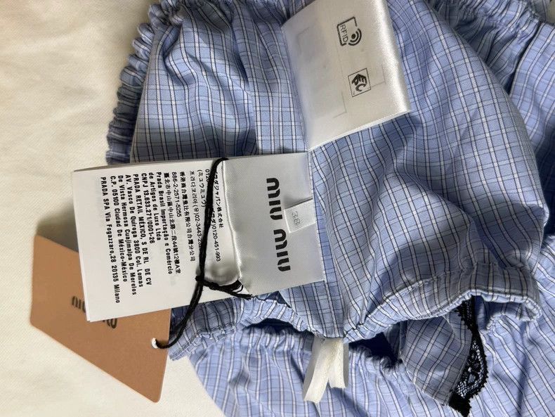 Prada Miu Miu Blue Strapless Top with Tags-2506 Size S / US 4 / IT 40 - 4 Thumbnail