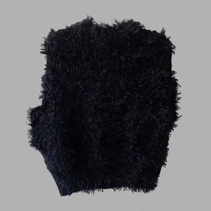 Comme des Garcons Wool Rayon faux Fur Asymmetric Blouse Size M / US 6-8 / IT 42-44 - 3 Thumbnail