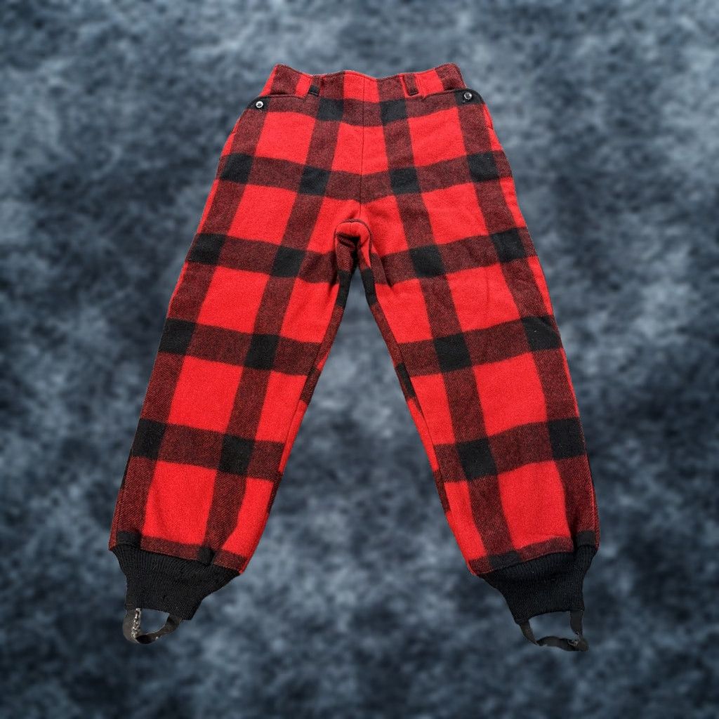 Vintage VINTAGE White Stag Westools Woolen Pants Mens 30x28 Red Buffalo Plaid Hunting Shirt? Size US 30 / EU 46 - 1 Thumbnail