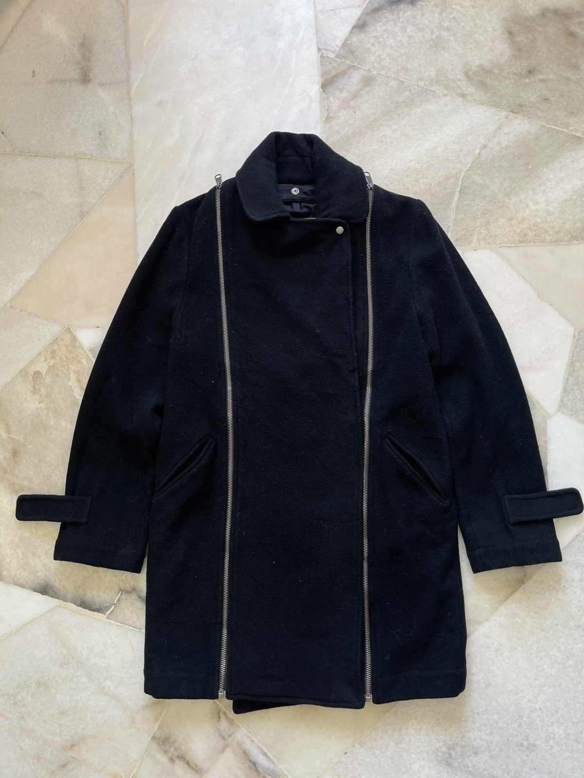 Maison Margiela A/W 2011 Maison Margiela MM6 Detachable Zipper Wool Jacket Size US S / EU 44-46 / 1 - 3 Thumbnail