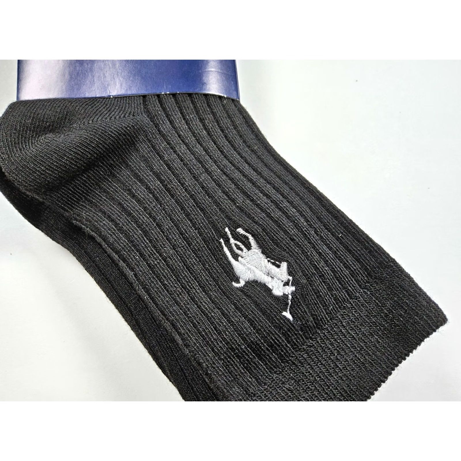 Ralph Lauren Ralph Lauren Socks Men's 3 Pairs One Size Lightweight Ribbed Black Japan Athletic Socks Size US M / EU 48-50 / 2 - 2 Thumbnail