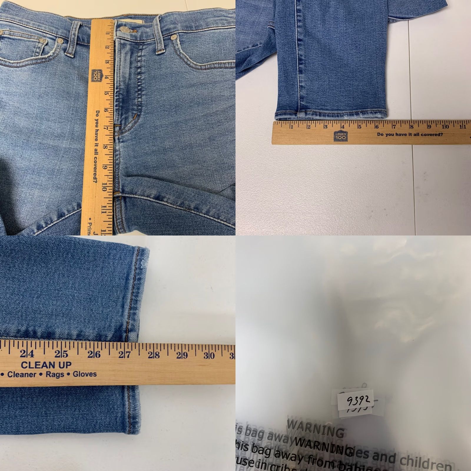 Madewell Madewell The Mid-Rise Perfect Vintage Jean Womens Blue Straight Leg Stretch Size 28 Size 28" / US 6 / IT 42 - 9 Thumbnail