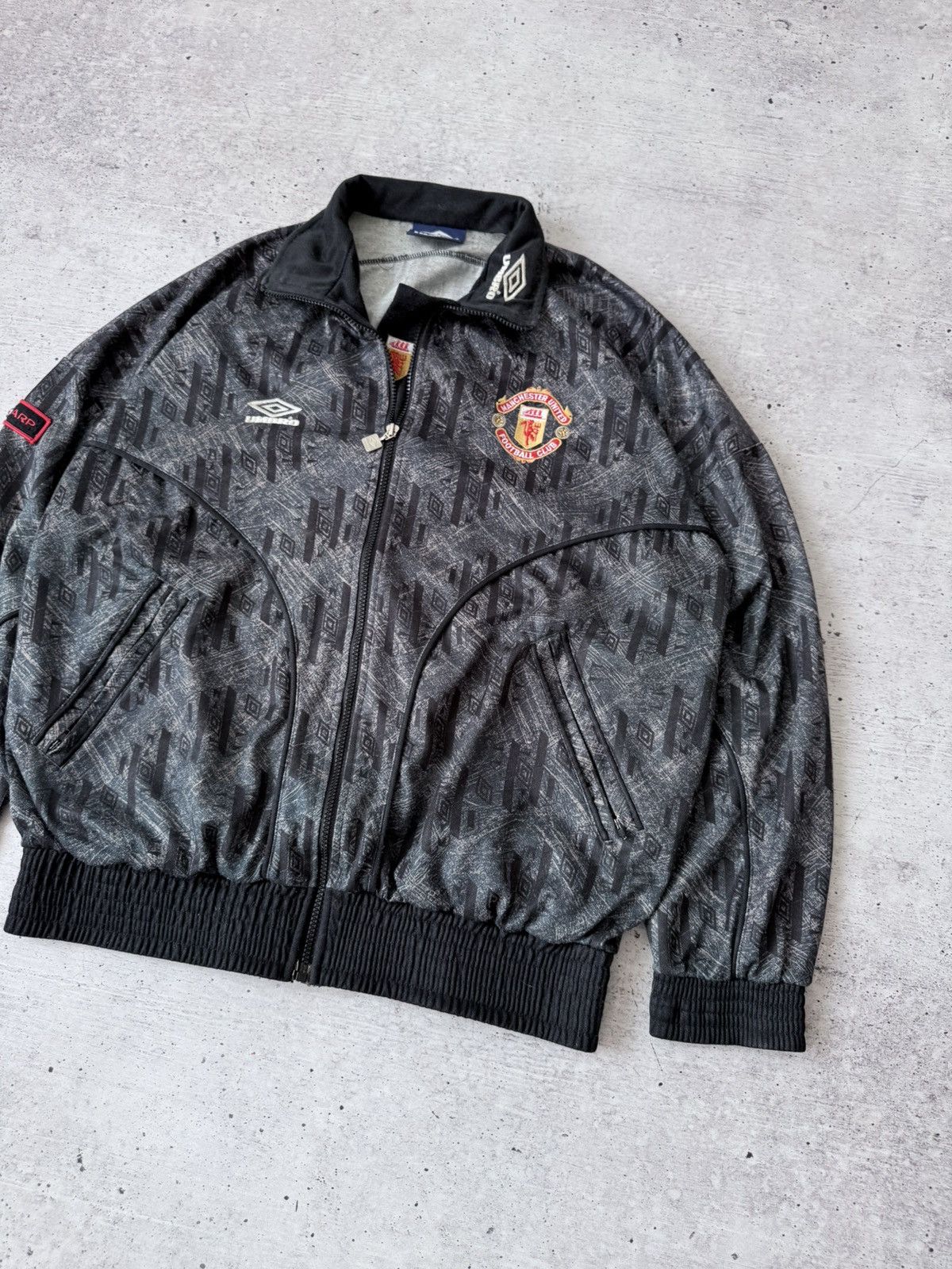 Umbro 🩸RARE🩸Umbro Manchester United Vintage 1992/1993 Sharp Jacket Size US L / EU 52-54 / 3 - 5 Thumbnail