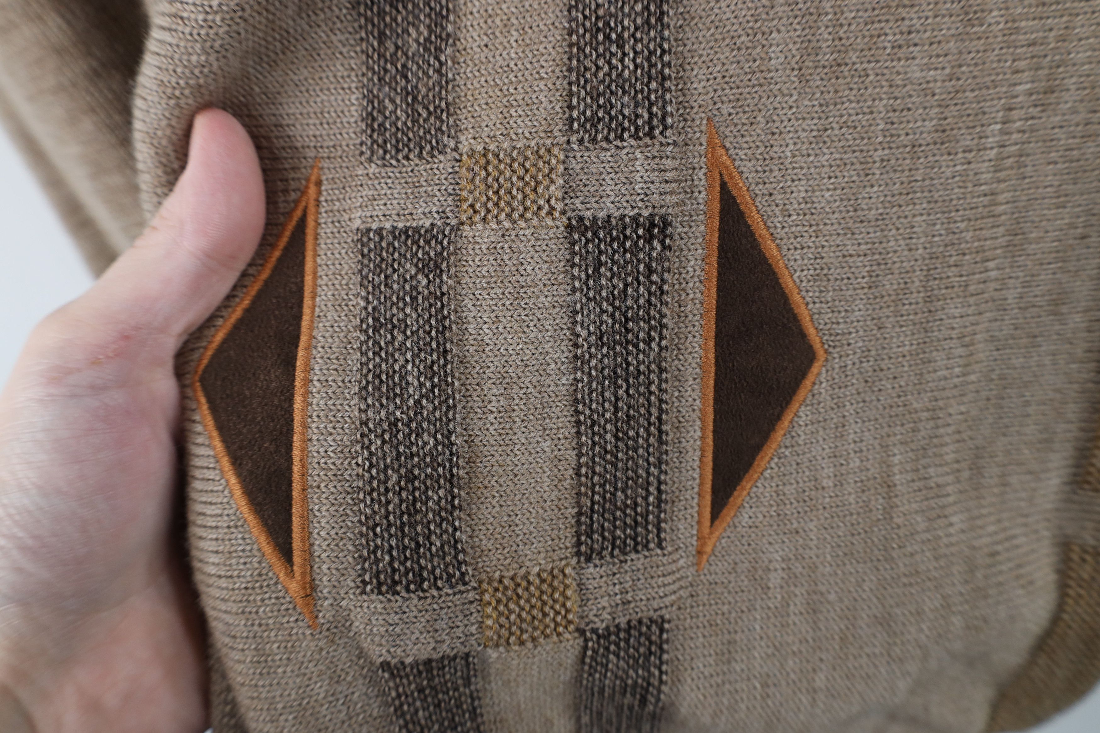 Vintage Vintage 90s Streetwear Striped Wool Blend Knit Sweater Size US L / EU 52-54 / 3 - 5 Thumbnail