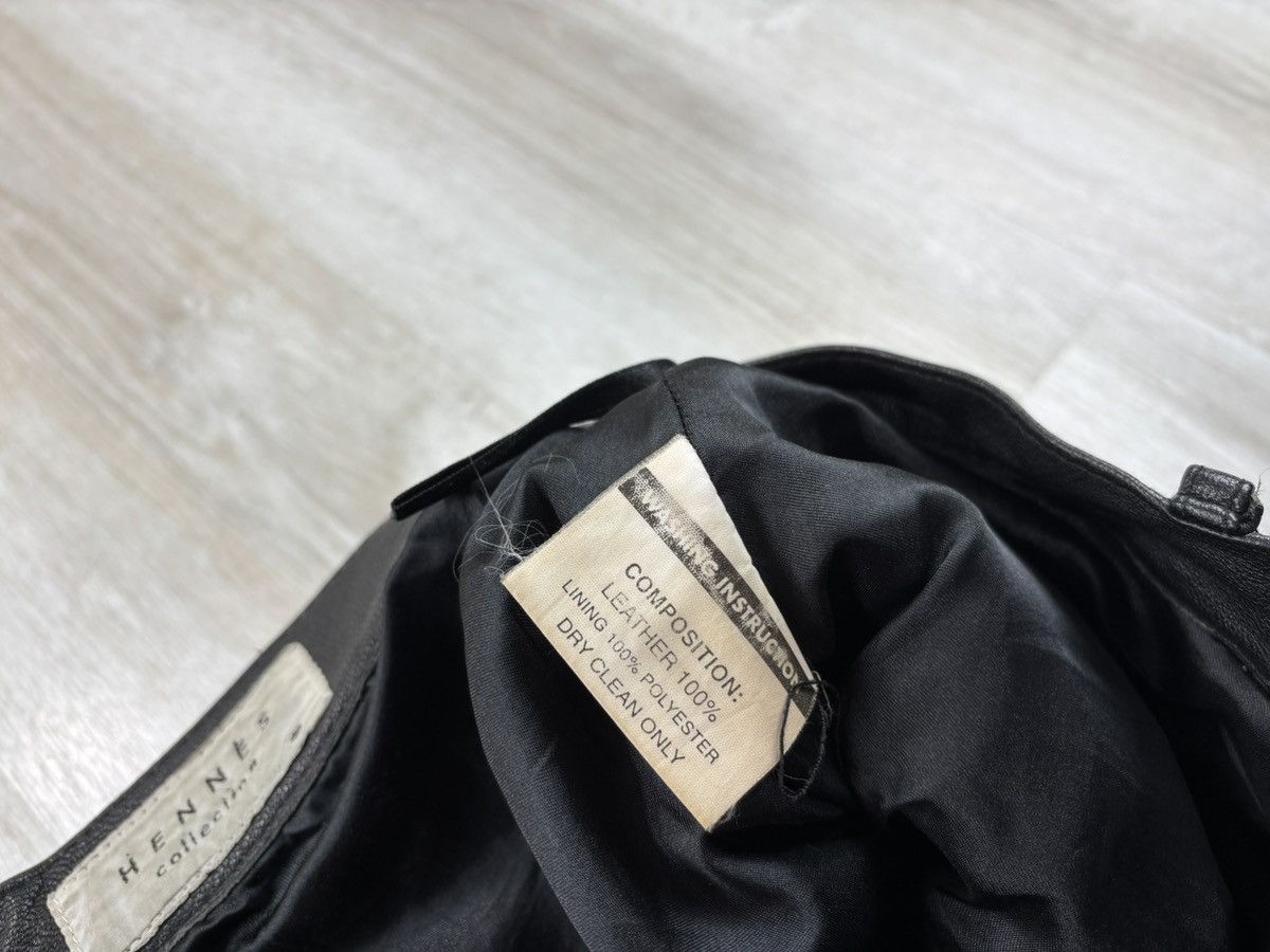 Genuine Leather × Leather × Vintage Womens biker moto leather pants Hennes Collection Size 40 Size 24" / US 00 / IT 34 - 7 Thumbnail