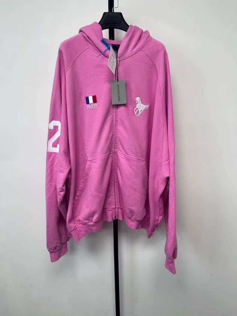 Balenciaga Balenciaga Digital Print Zip Hoodie Size US S / EU 44-46 / 1 - 1 Thumbnail