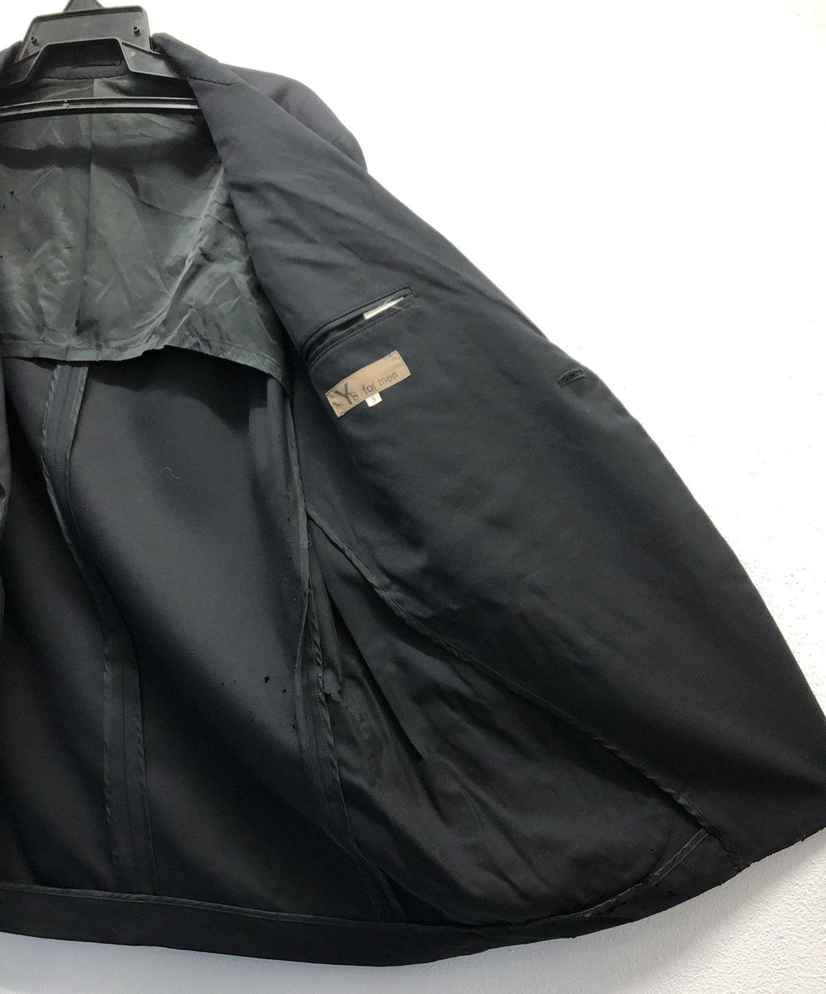 Y's × Y's for Men × Yohji Yamamoto Y's for Men Black Wool Blazer - Vintage Yohji Yamamoto Japan Size US S / EU 44-46 / 1 - 16 Thumbnail