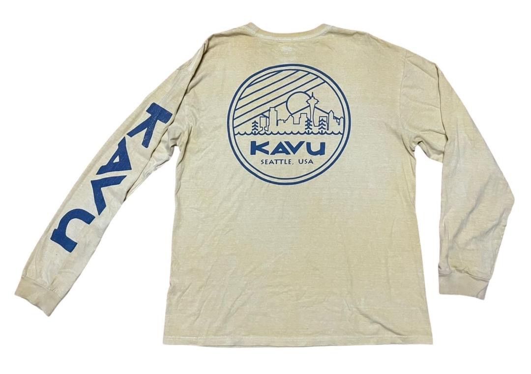 KAVU Vintage 90s Kavu Seattle ,Usa Outdoor Longsleeve Tshirt Size US L / EU 52-54 / 3 - 1 Thumbnail