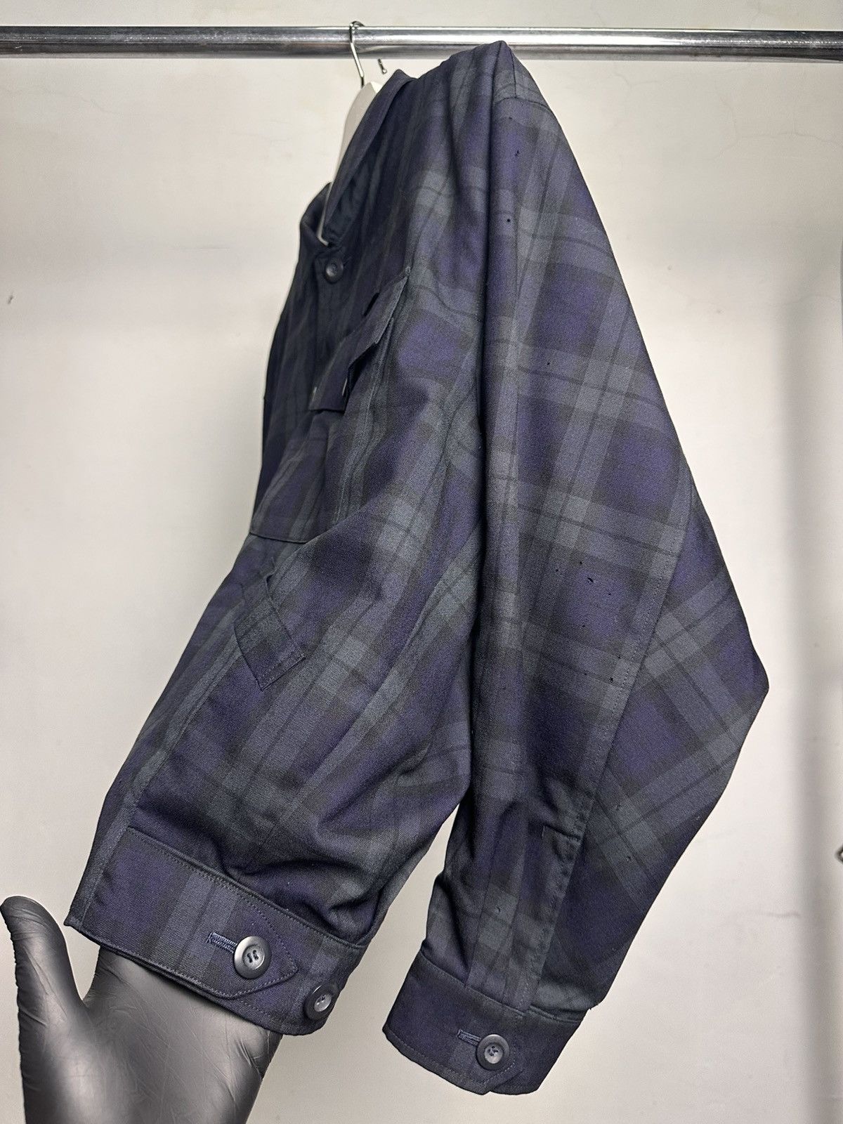 Issey Miyake 80’s Miyake Design Studio Tartan Bomber Jacket Size US L / EU 52-54 / 3 - 11 Thumbnail