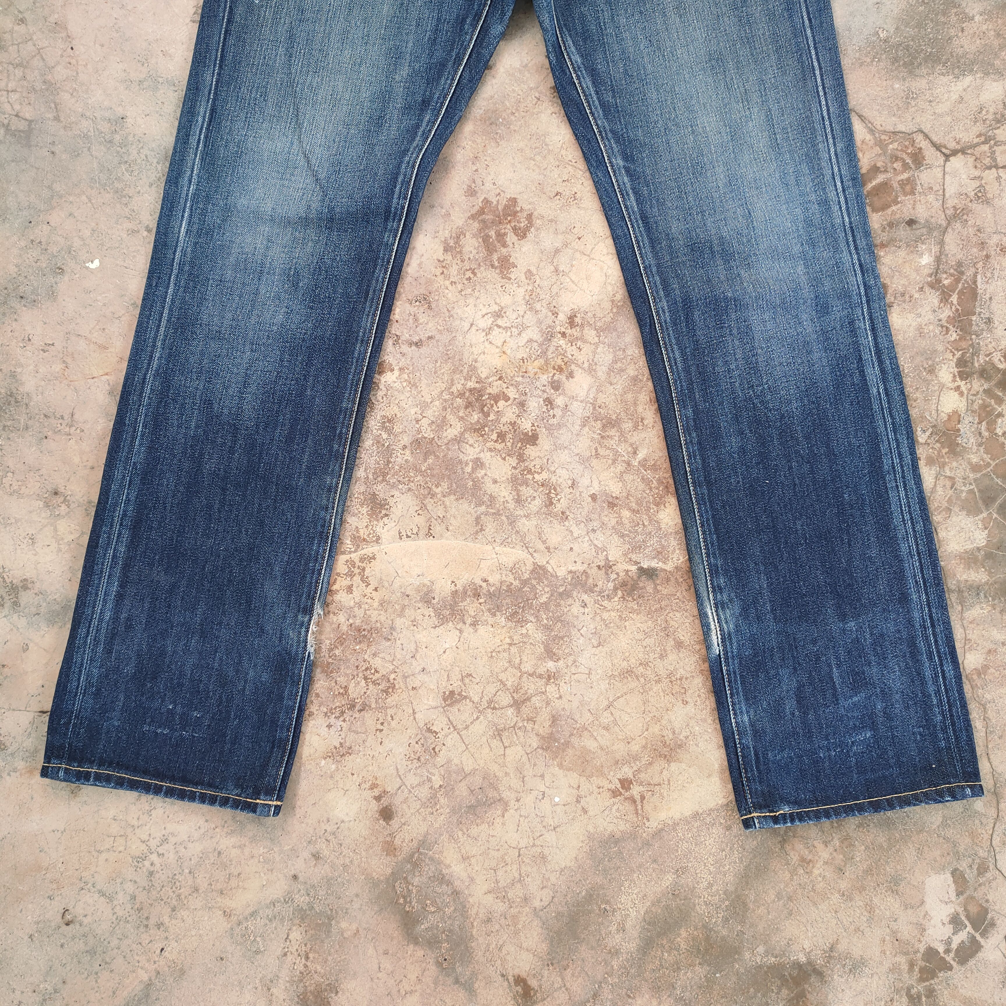 Japanese Brand VINTAGE JAPANESE SKINNY FADED JEAN DENIM PANTS Size US 32 / EU 48 - 5 Thumbnail