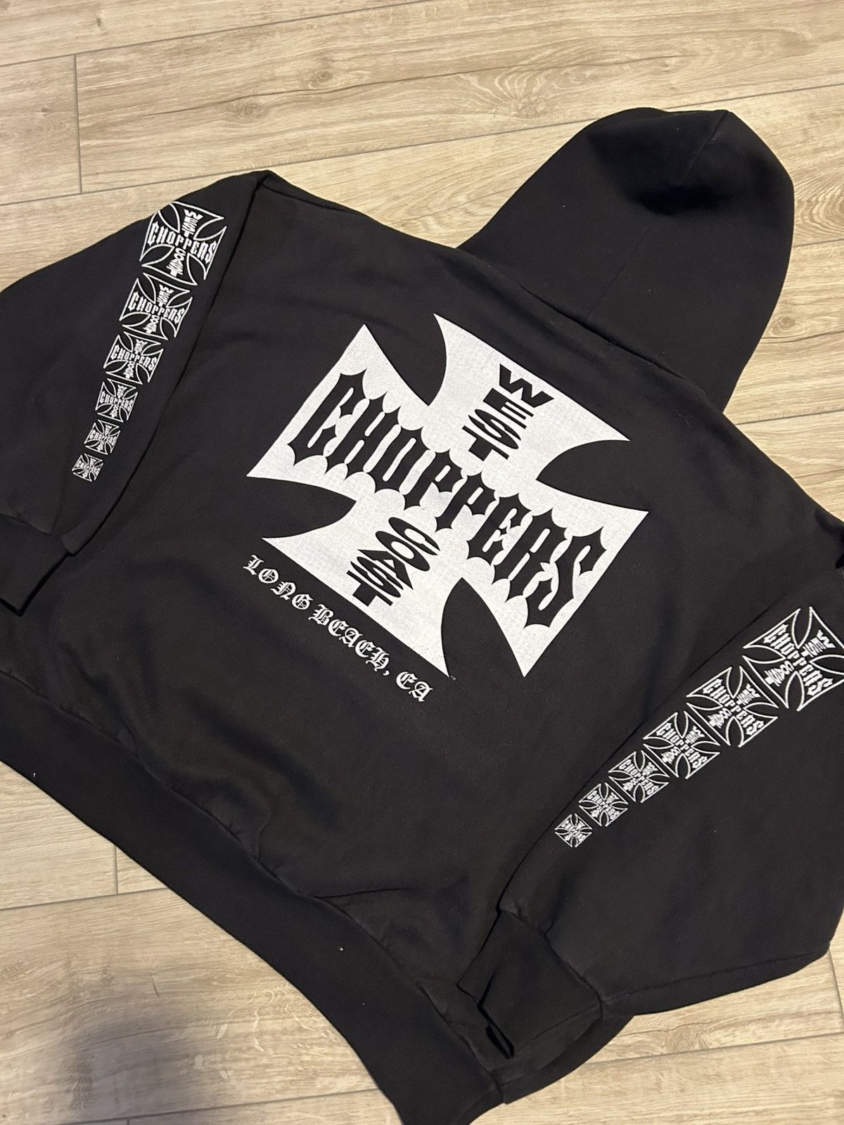 West Coast Choppers Vintage West Coast Chopper Classic Logo Pullover Hoodie Size US XL / EU 56 / 4 - 5 Thumbnail