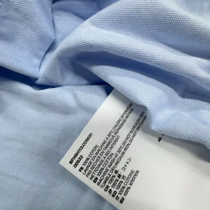 AMI AMIPARIS Blue Heart Logo Oxford Shirt -2507 Size US M / EU 48-50 / 2 - 4 Thumbnail