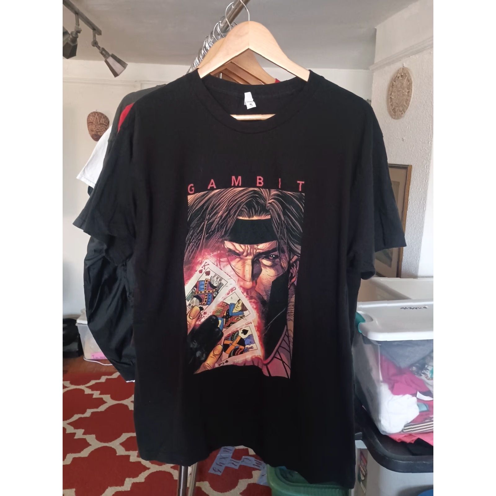 Vintage VINTAGE Marvel Comics Gambit X-Men T-shirt Men XL Black Playing Cards T-Shirt Gambit X-Men Men XL Black Playing Cards Size US L / EU 52-54 / 3 - 2 Thumbnail