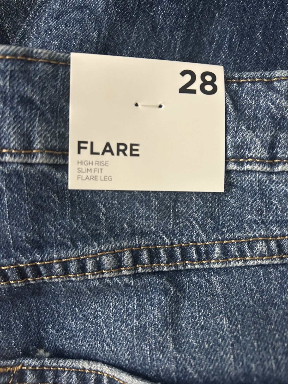 Forever 21 Forever 21 Daisies High Rise Slim Fit Flare Blue Jeans! Size 28" / US 6 / IT 42 - 6 Thumbnail