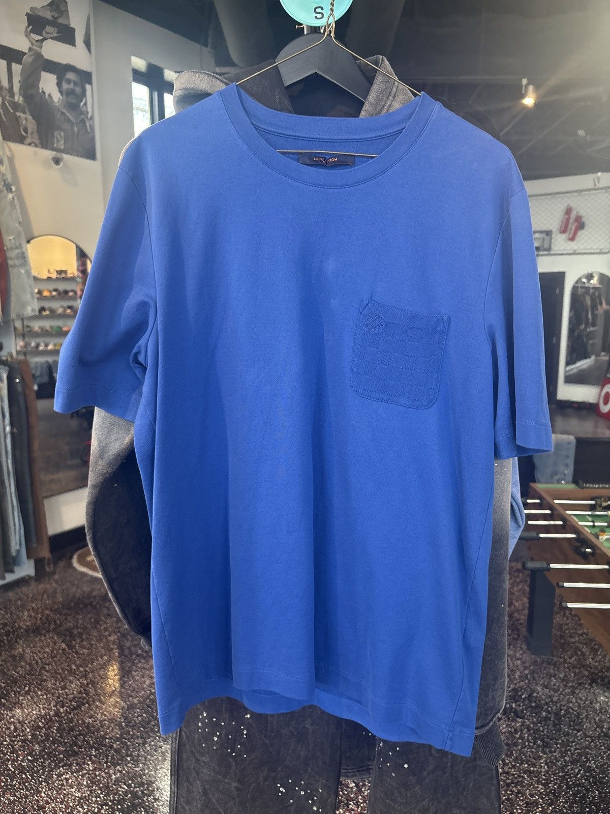 Louis Vuitton Louis Vuitton Blue Pocket Tee Size US XXL / EU 58 / 5 - 1 Thumbnail
