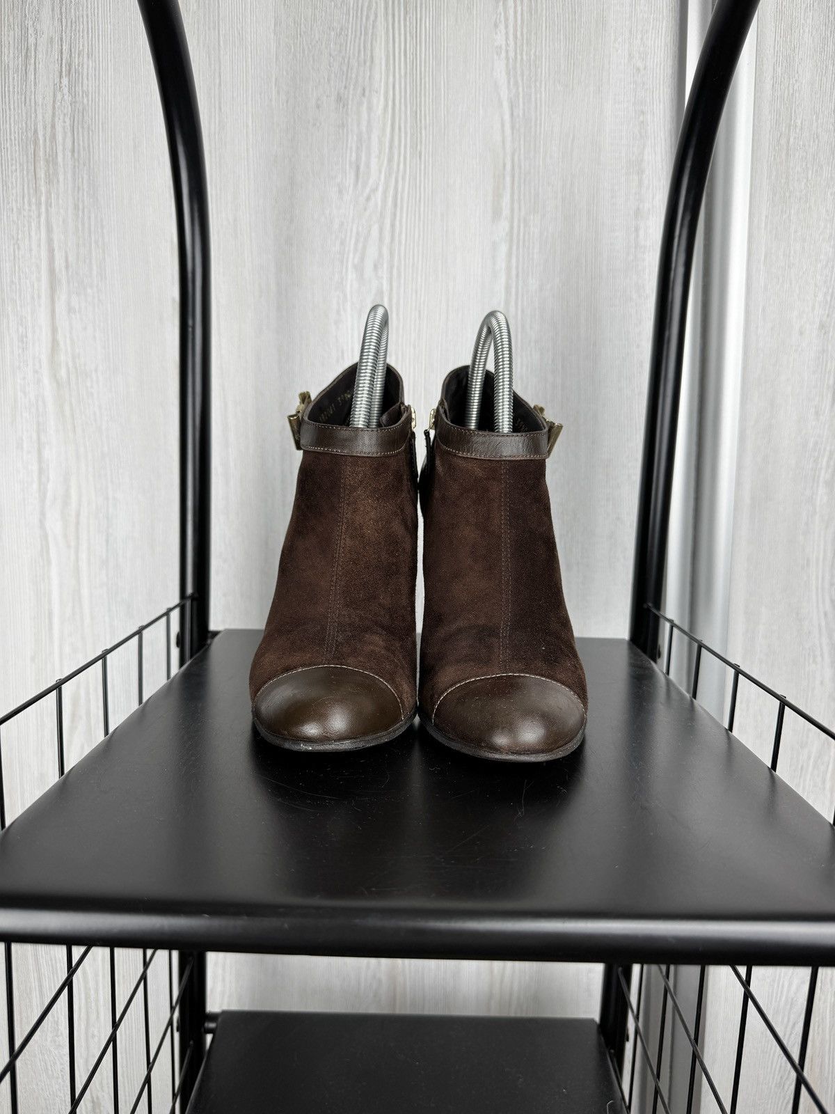 Gucci Gucci Interlocking G Logo Brown Suede Leather Heels Boots Size US 9.5 / IT 39.5 - 4 Thumbnail