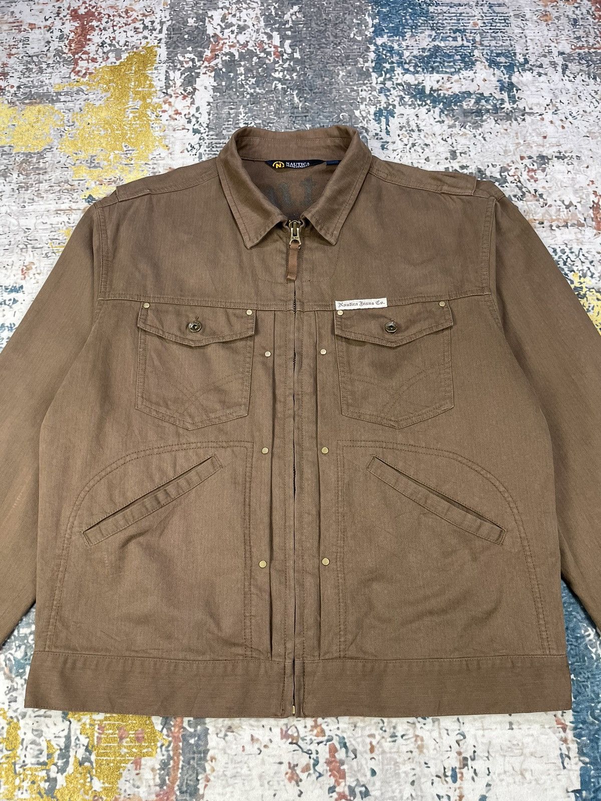 Nautica NAUTICA JEANS UTILITY TRUCKER DENIM JACKET Size US L / EU 52-54 / 3 - 2 Thumbnail