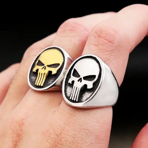 Other Punisher Skull Ring ( size 7-13 ) Size ONE SIZE - 2 Thumbnail