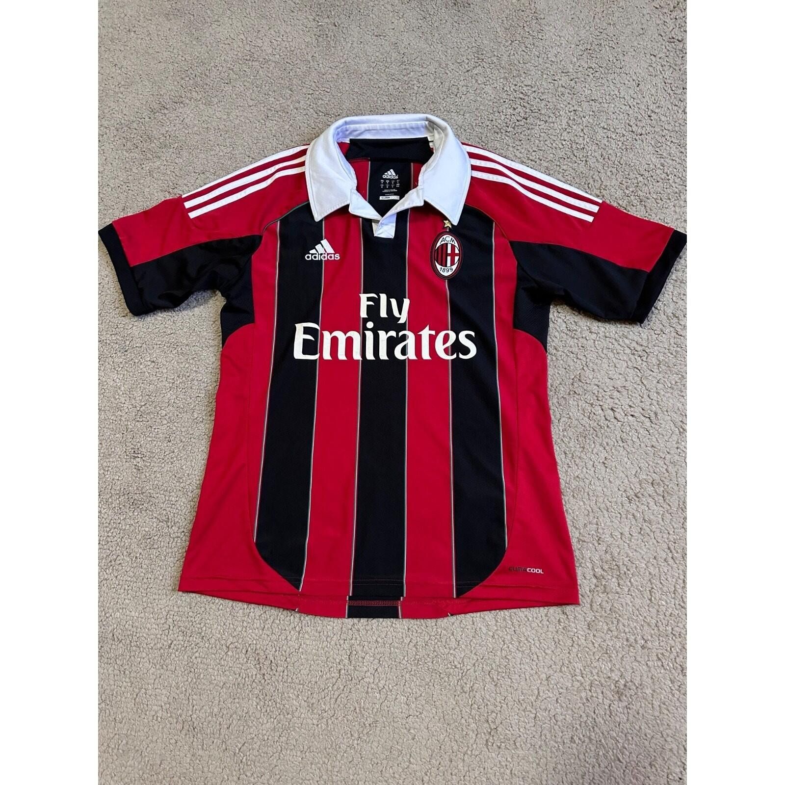 Adidas AC MILAN 2012/13 FOOTBALL SOCCER SHIRT JERSEY M ADIDAS Size US M / EU 48-50 / 2 - 1 Thumbnail