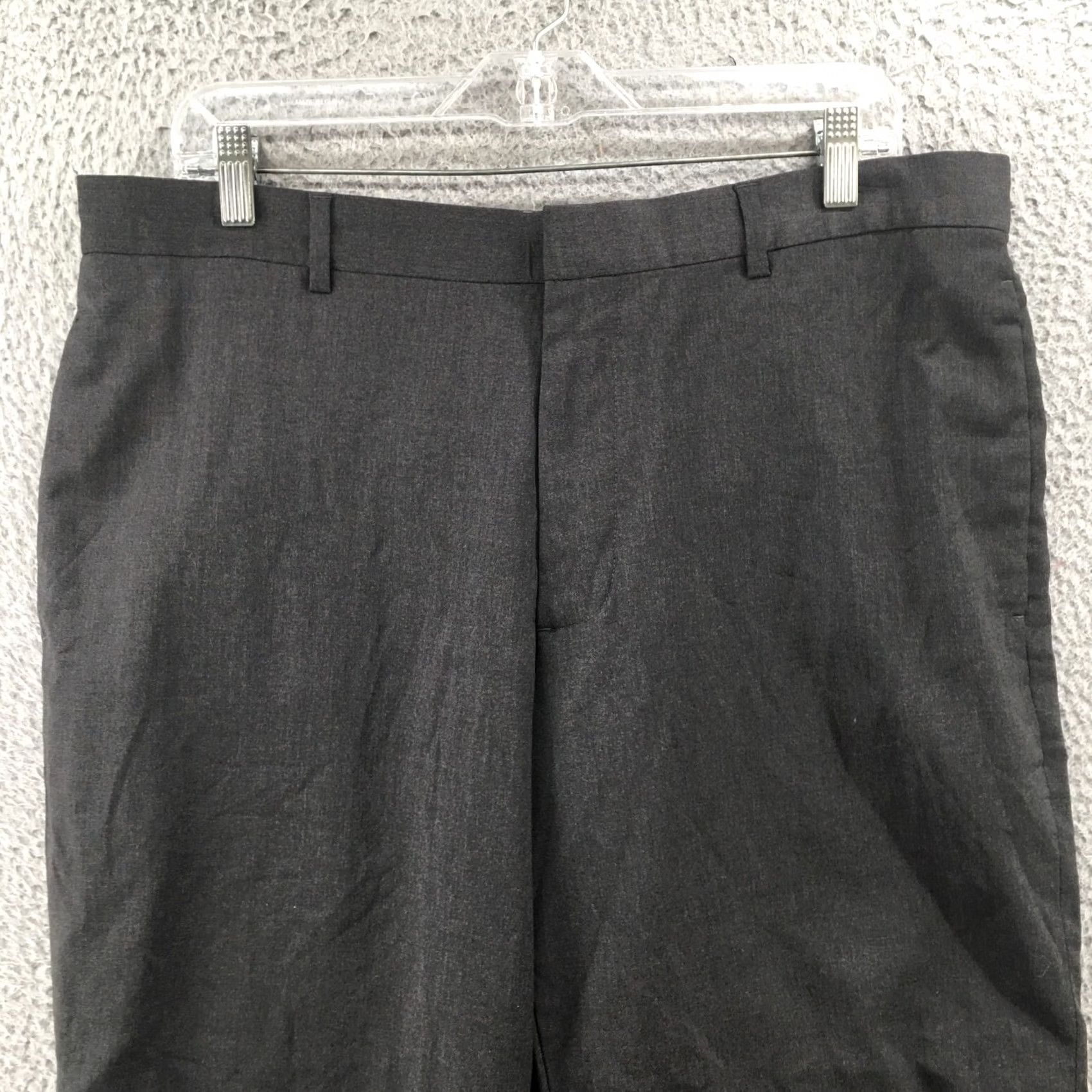 Banana Republic Banana Republic Gray Wool Dress Pants Womens 36/30 Mid Rise Flat Front Modern Classic Size 25" / US 0 / IT 36 - 2 Thumbnail