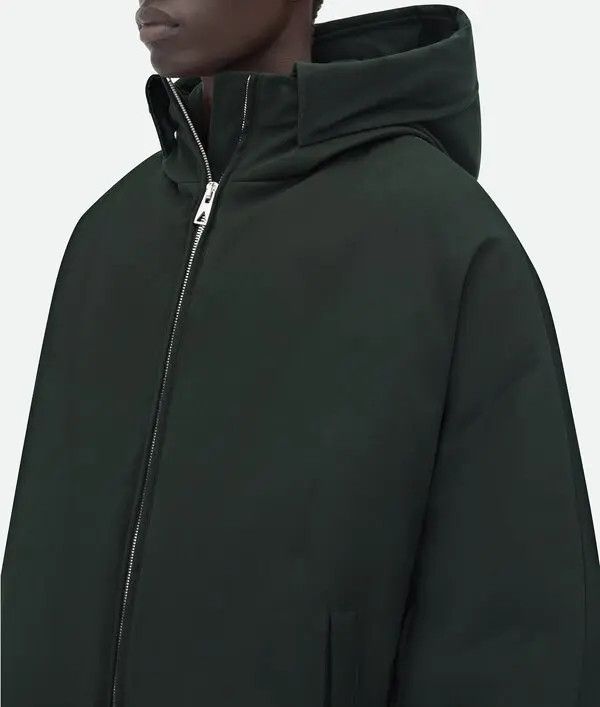 Bottega Veneta o1n1vont1224 Cotton Twill Puffer Jacket in Green Size US L / EU 52-54 / 3 - 4 Thumbnail