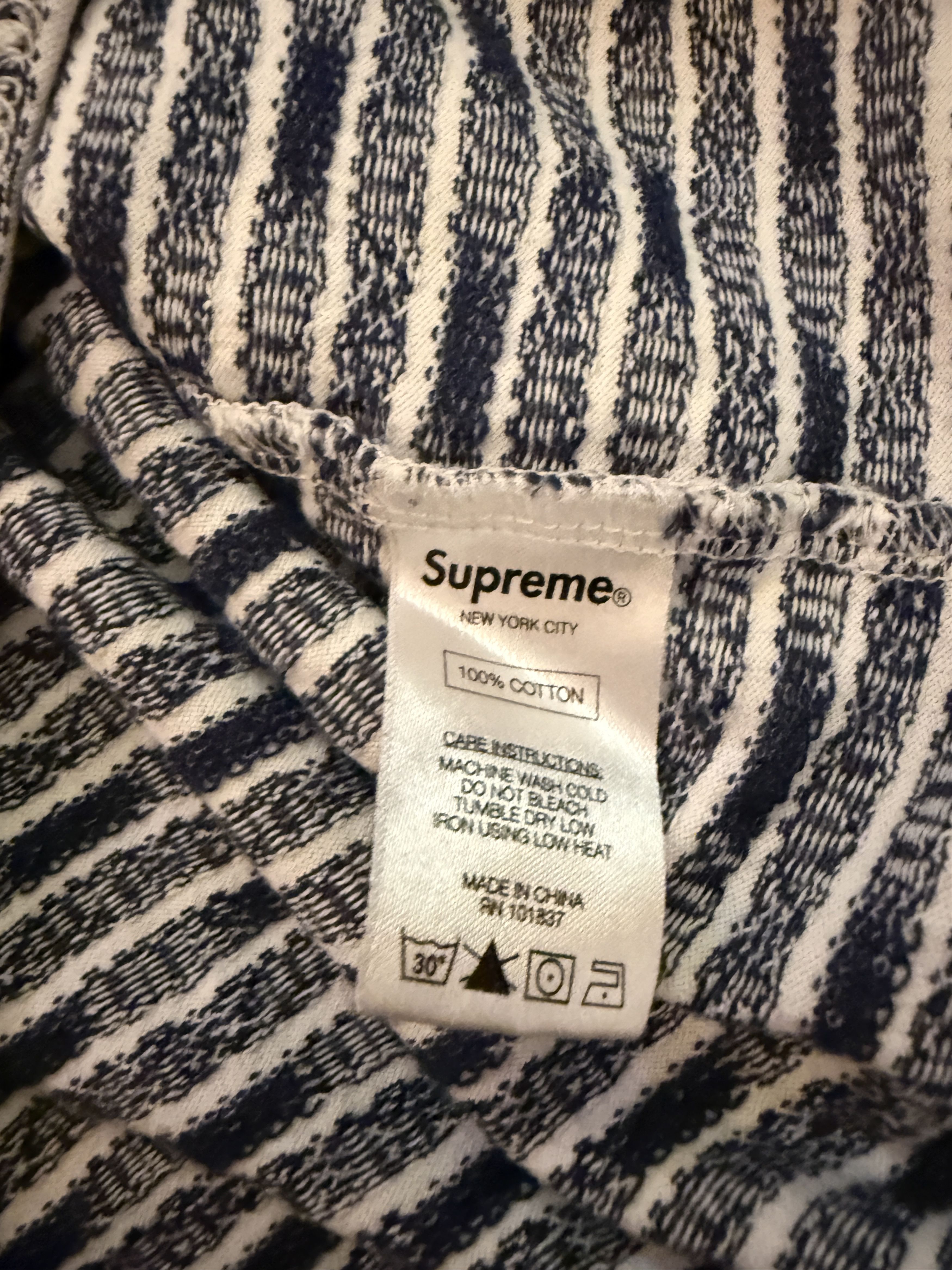 Supreme supreme jacquard i love you long sleeve shirt Size US M / EU 48-50 / 2 - 4 Thumbnail