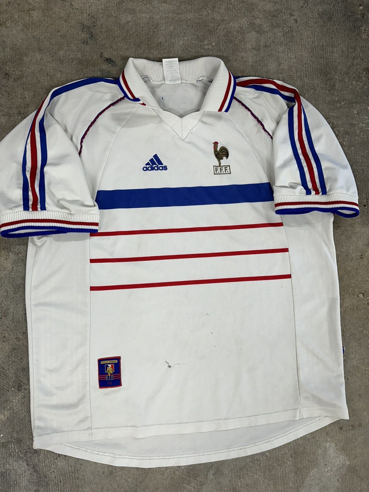 Adidas × Vintage Vintage 1998 Adidas 98-00 France World Cup Soccer Jersey Size US XL / EU 56 / 4 - 3 Thumbnail